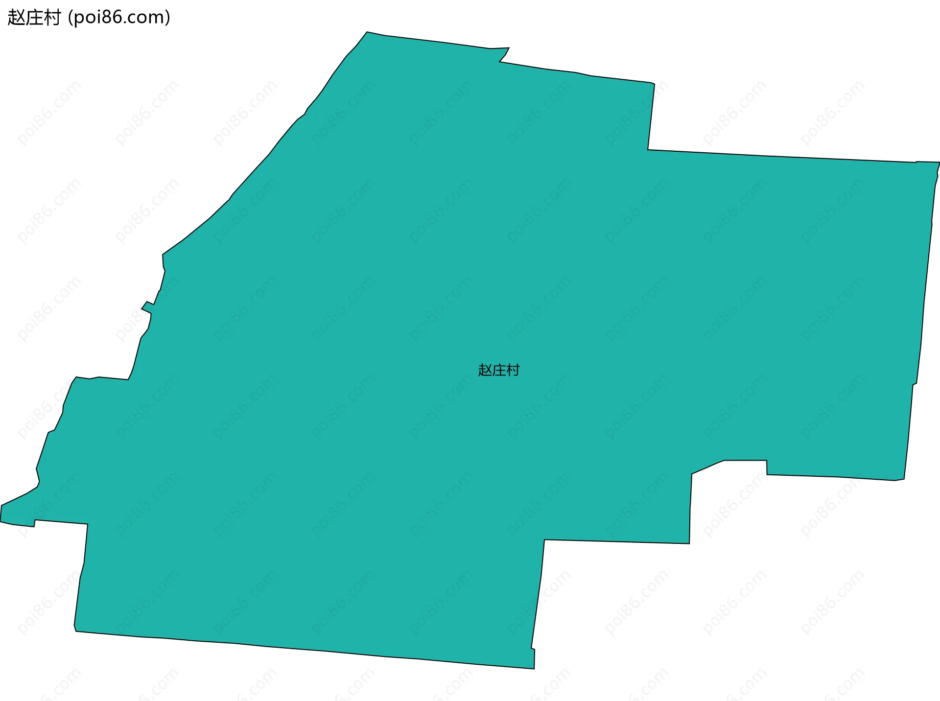 赵庄村边界地图