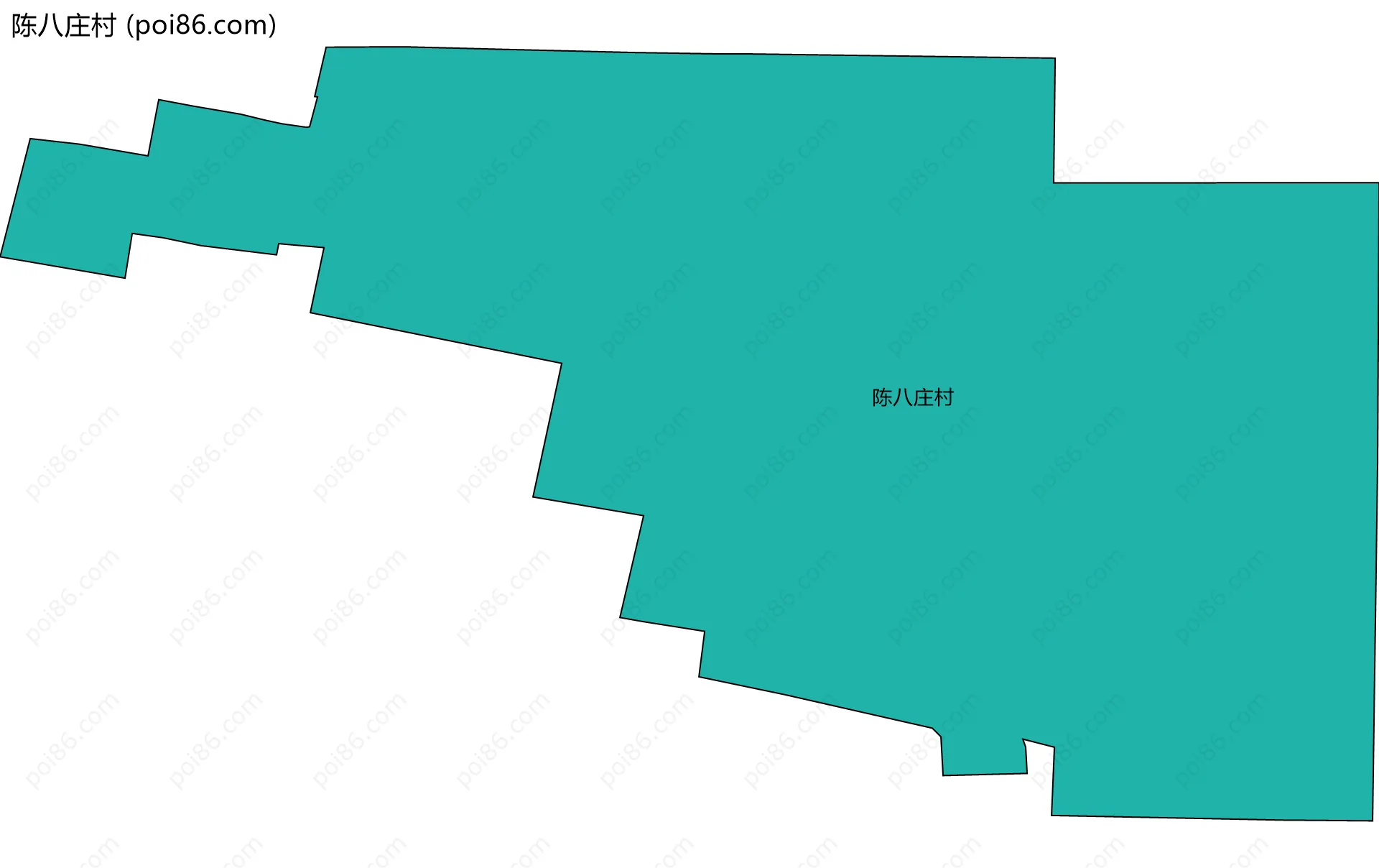 陈八庄村边界地图