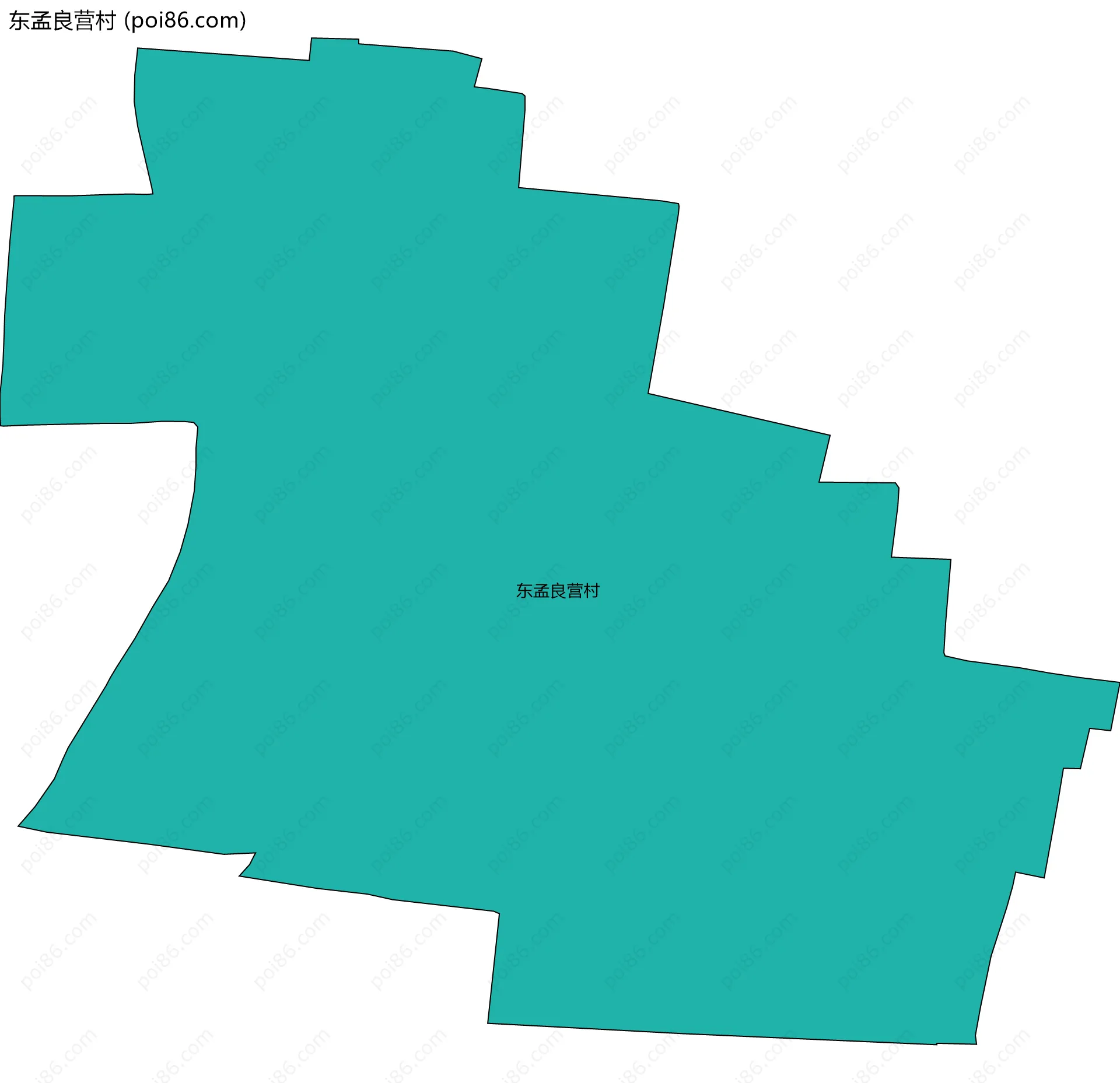 东孟良营村边界地图