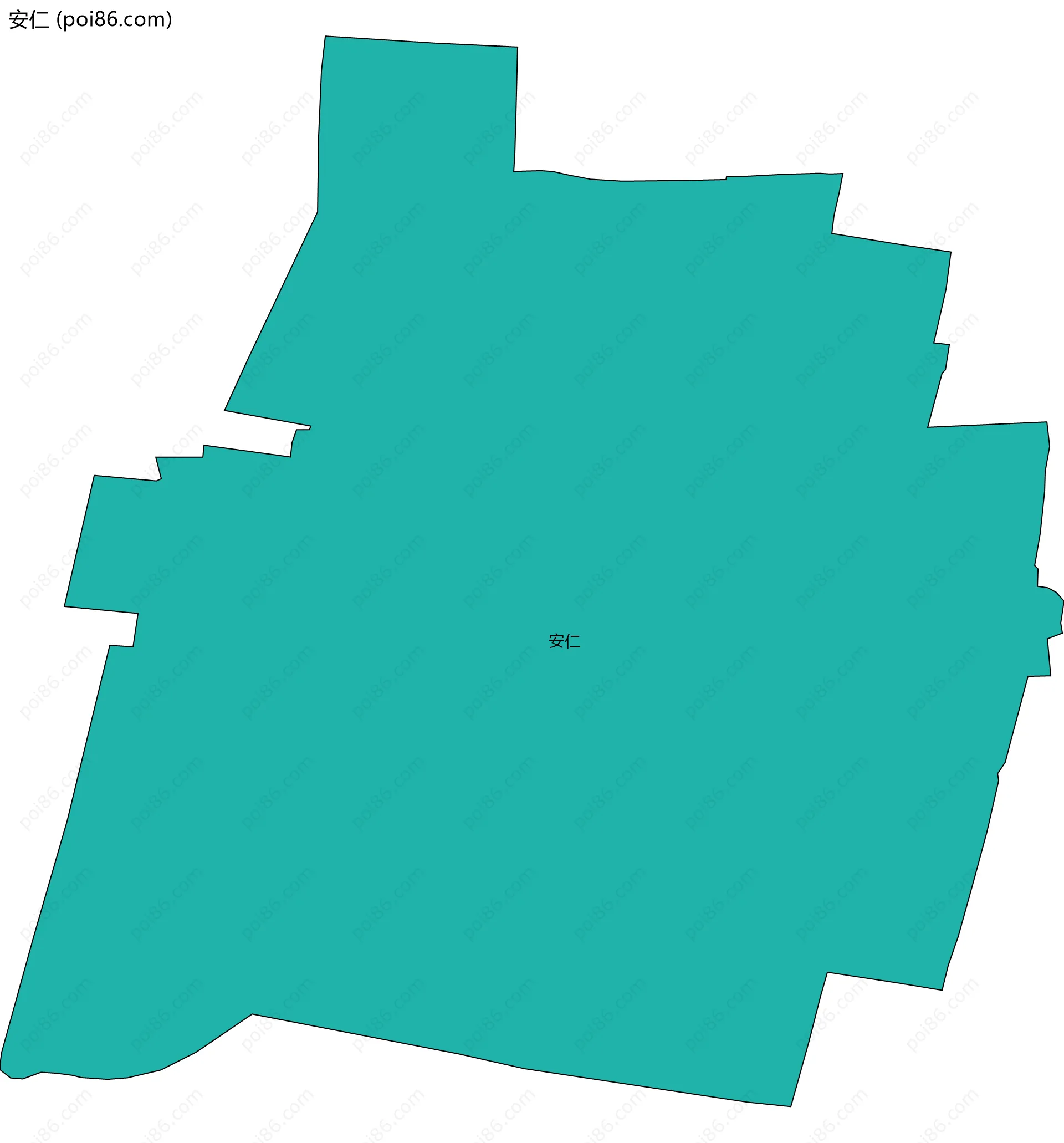 安仁边界地图