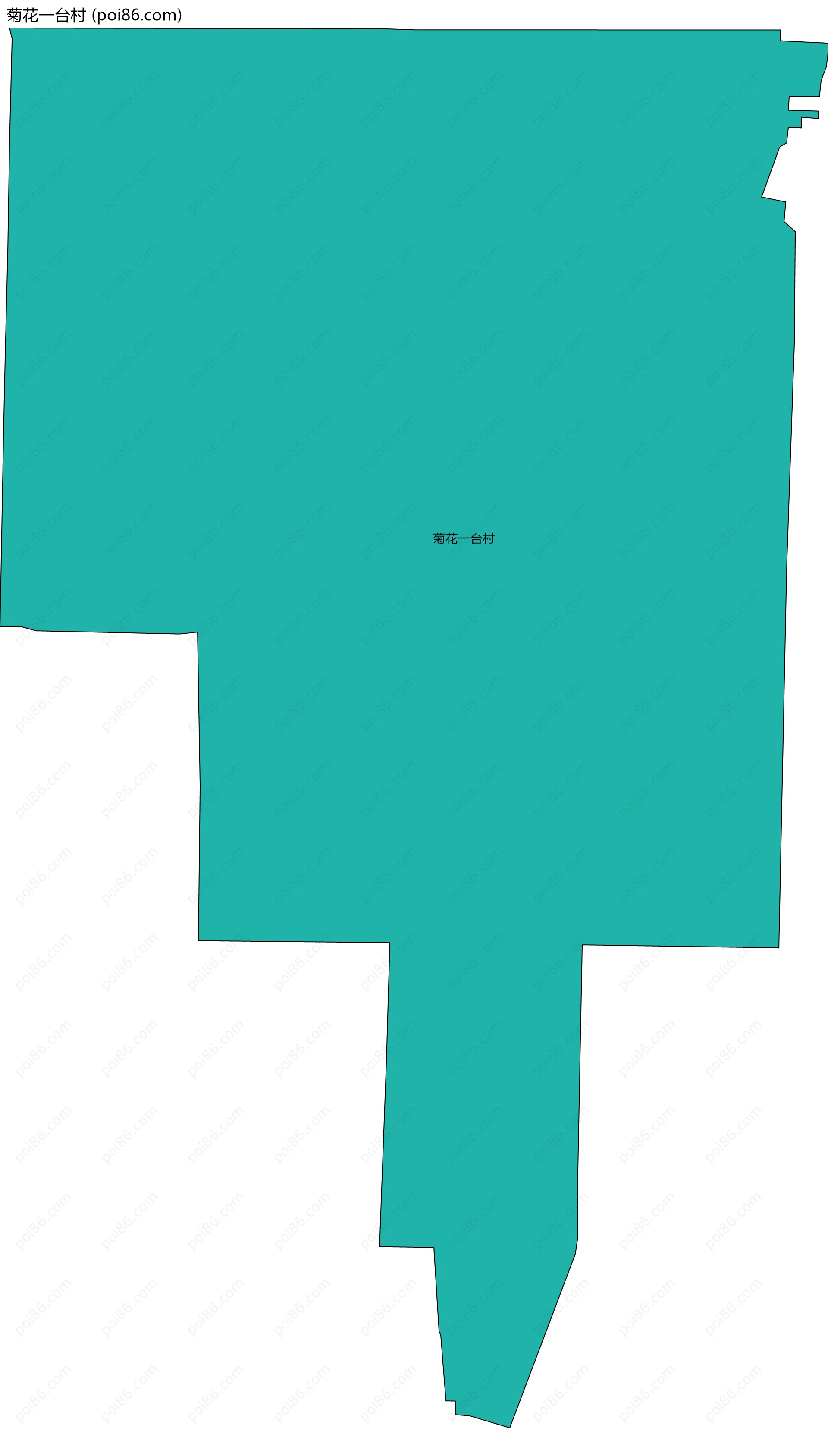 菊花一台村边界地图