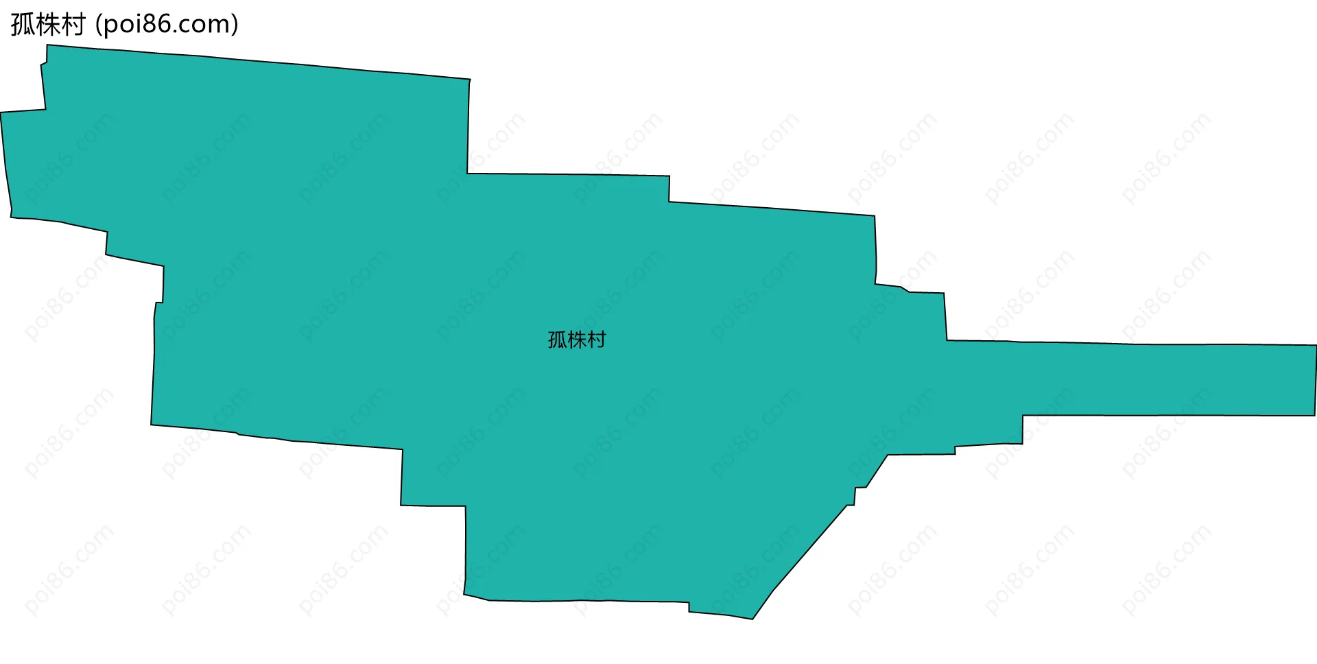孤株村边界地图