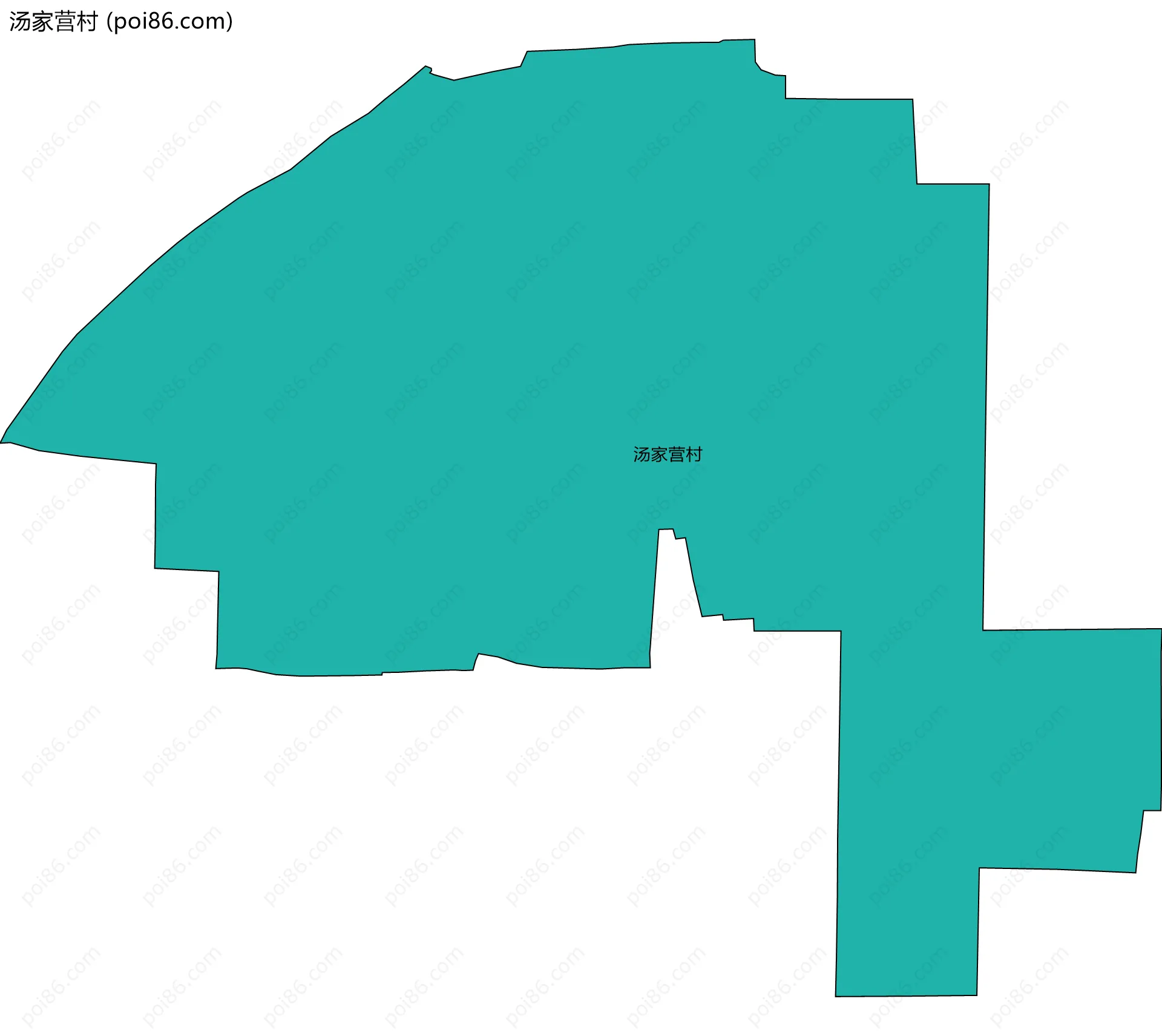 汤家营村边界地图