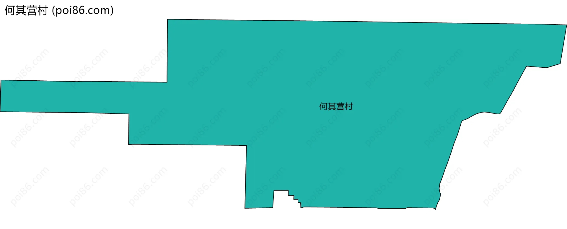 何其营村边界地图