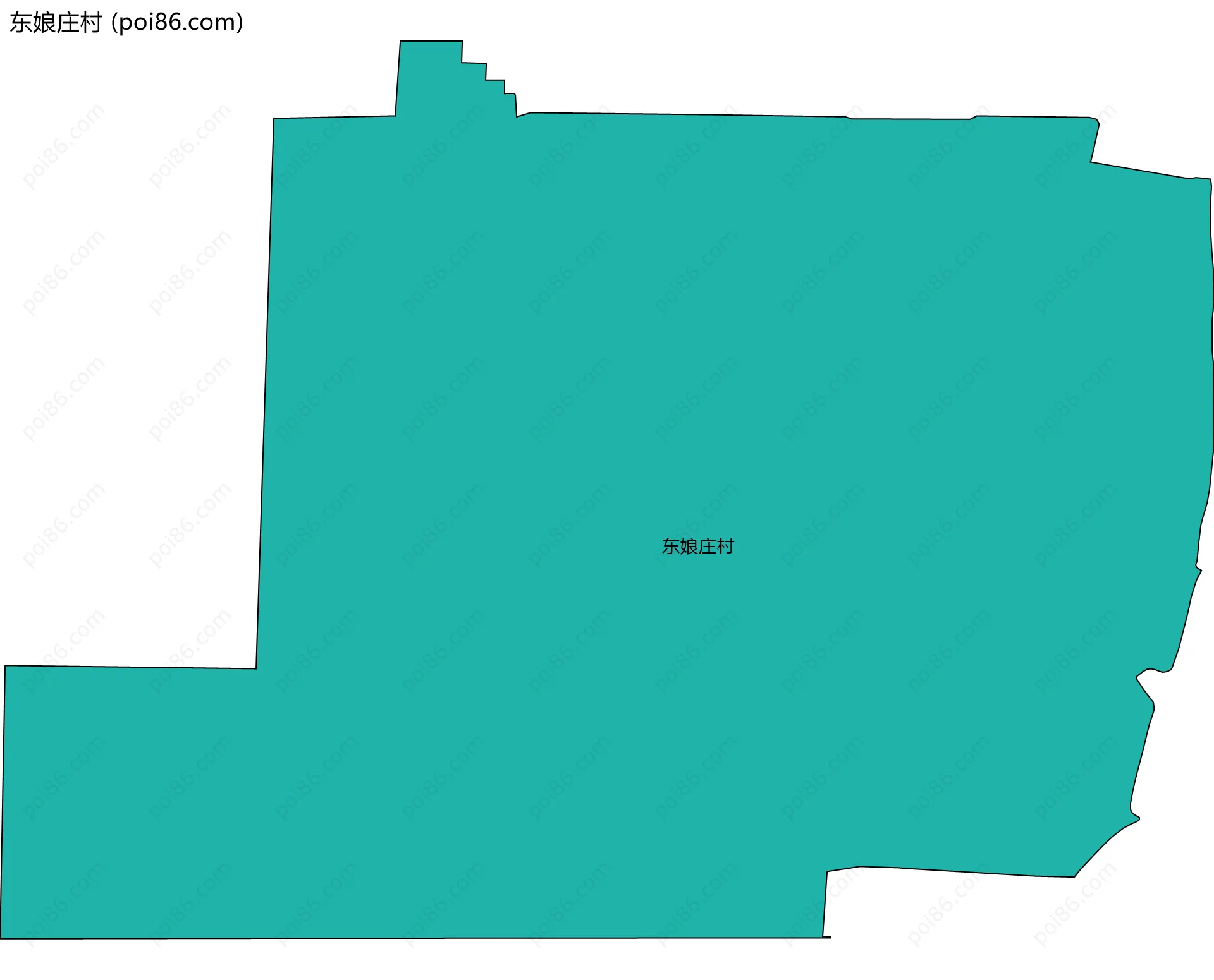 东娘庄村边界地图