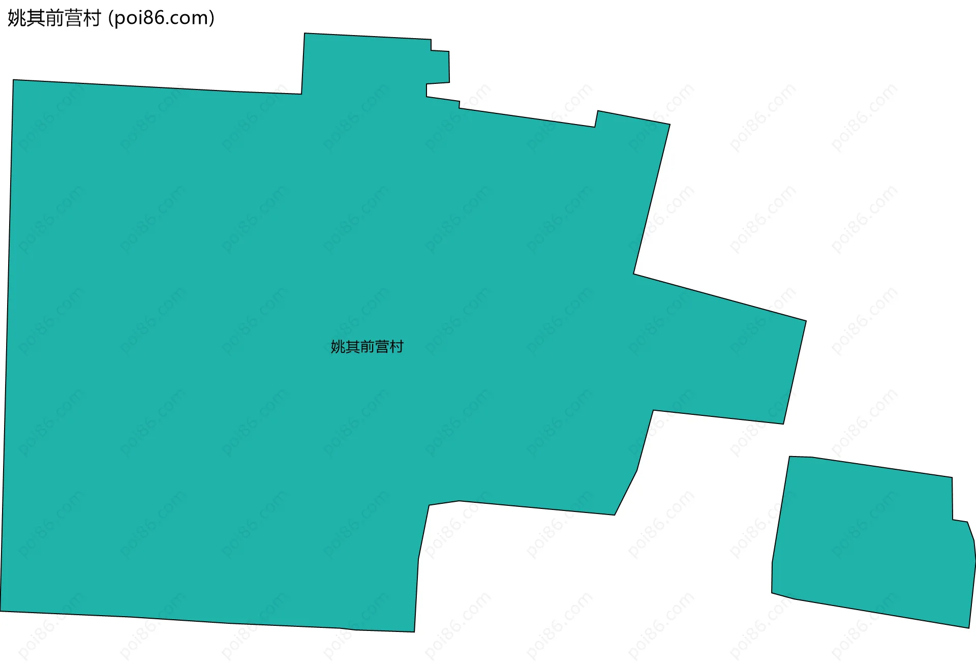 姚其前营村边界地图