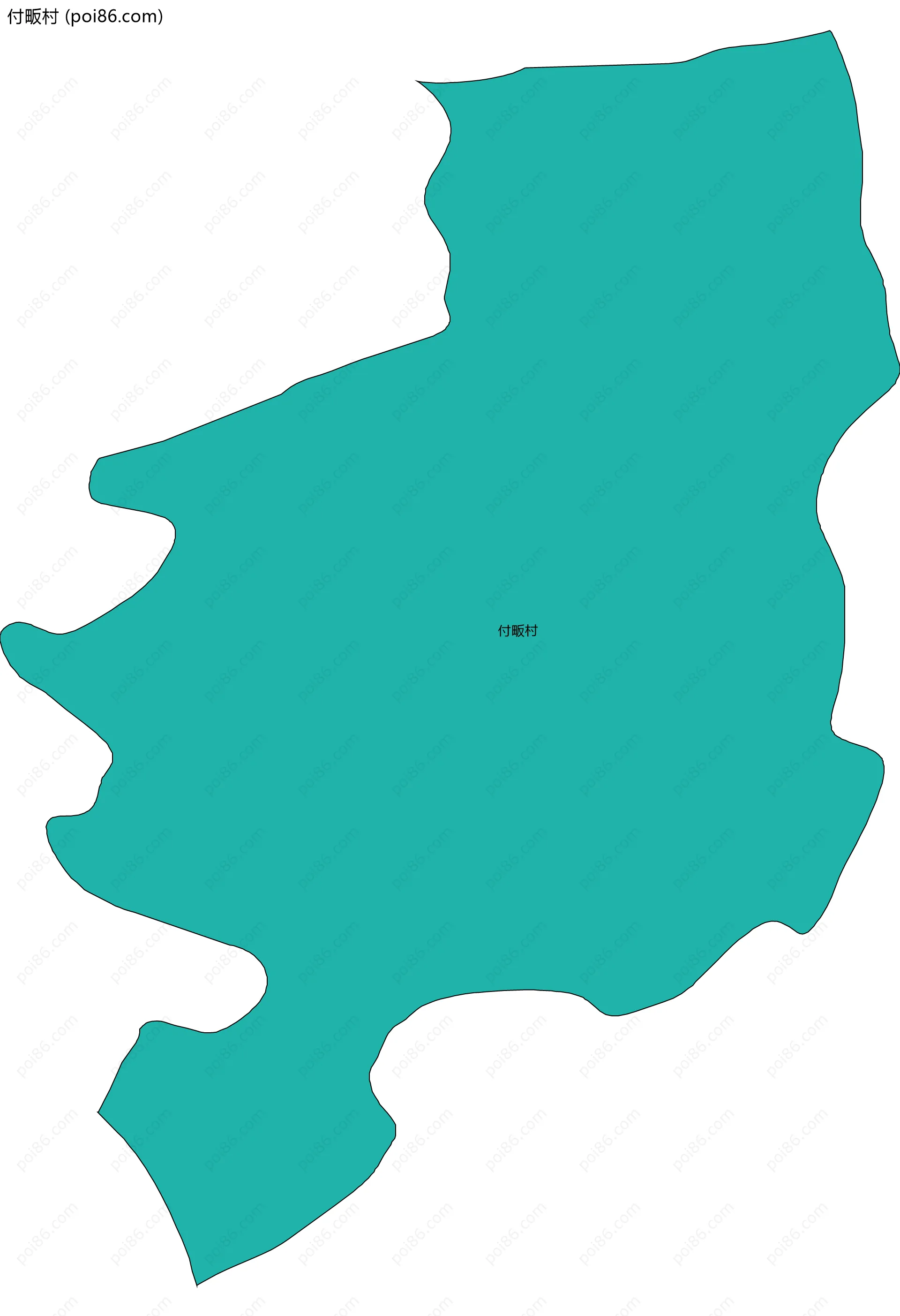 付畈村边界地图