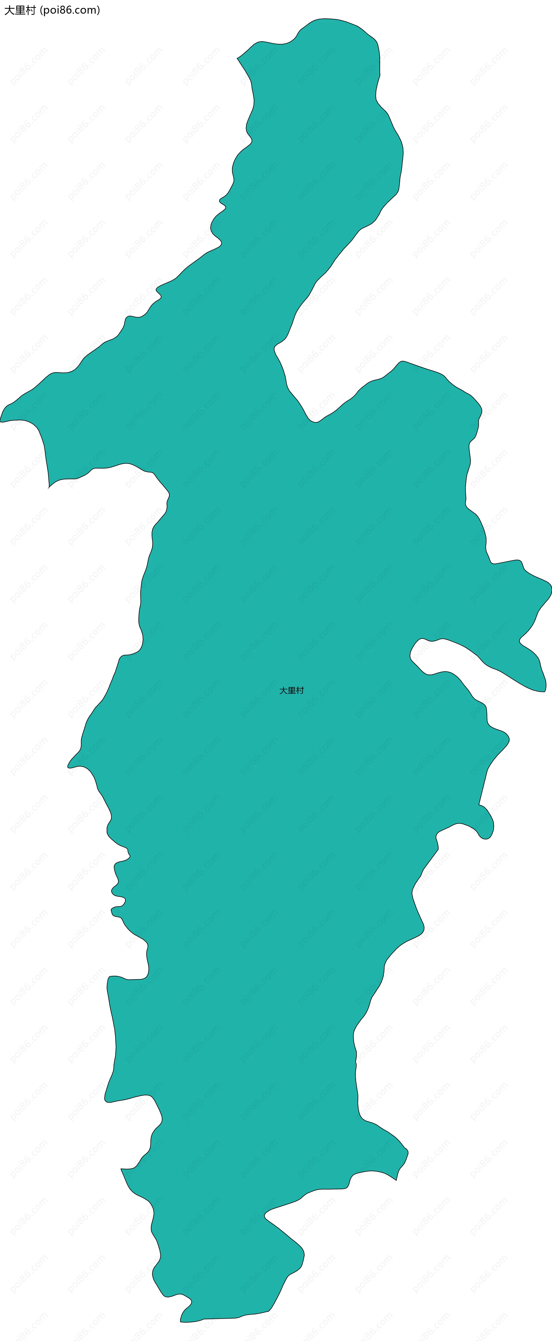 大里村边界地图