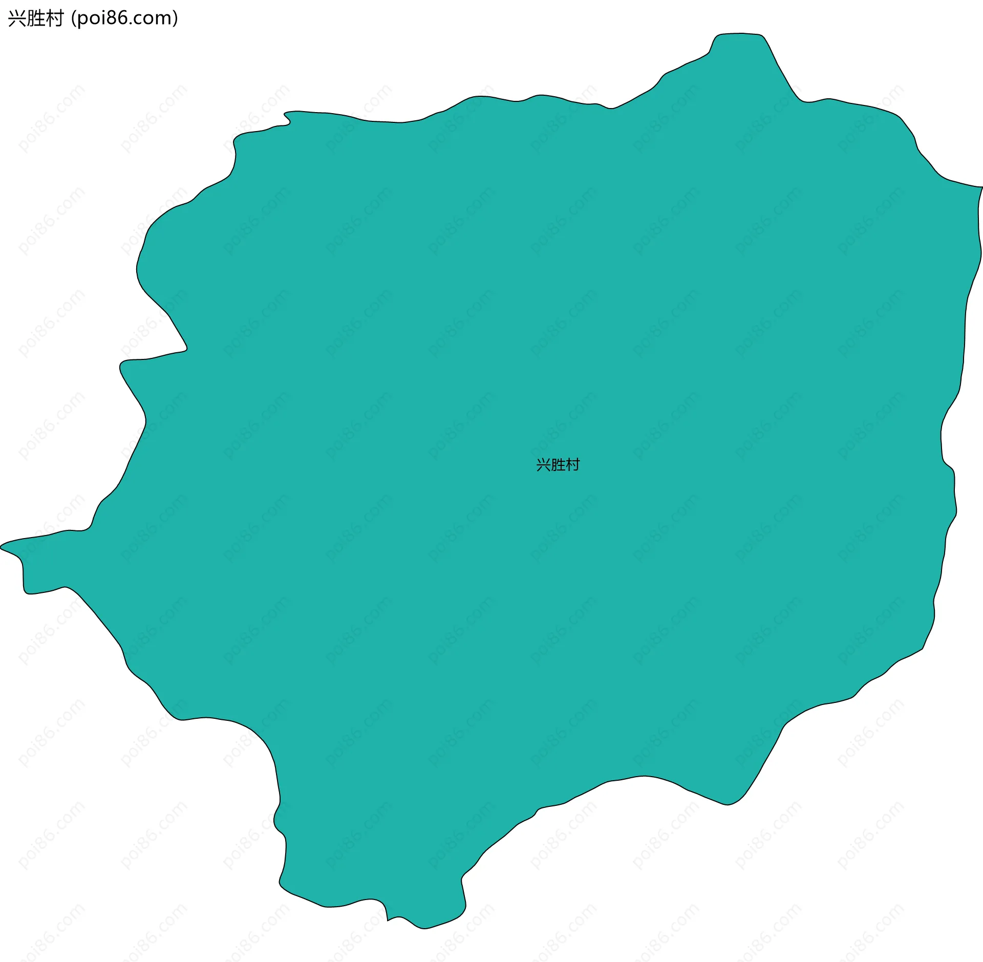 兴胜村边界地图