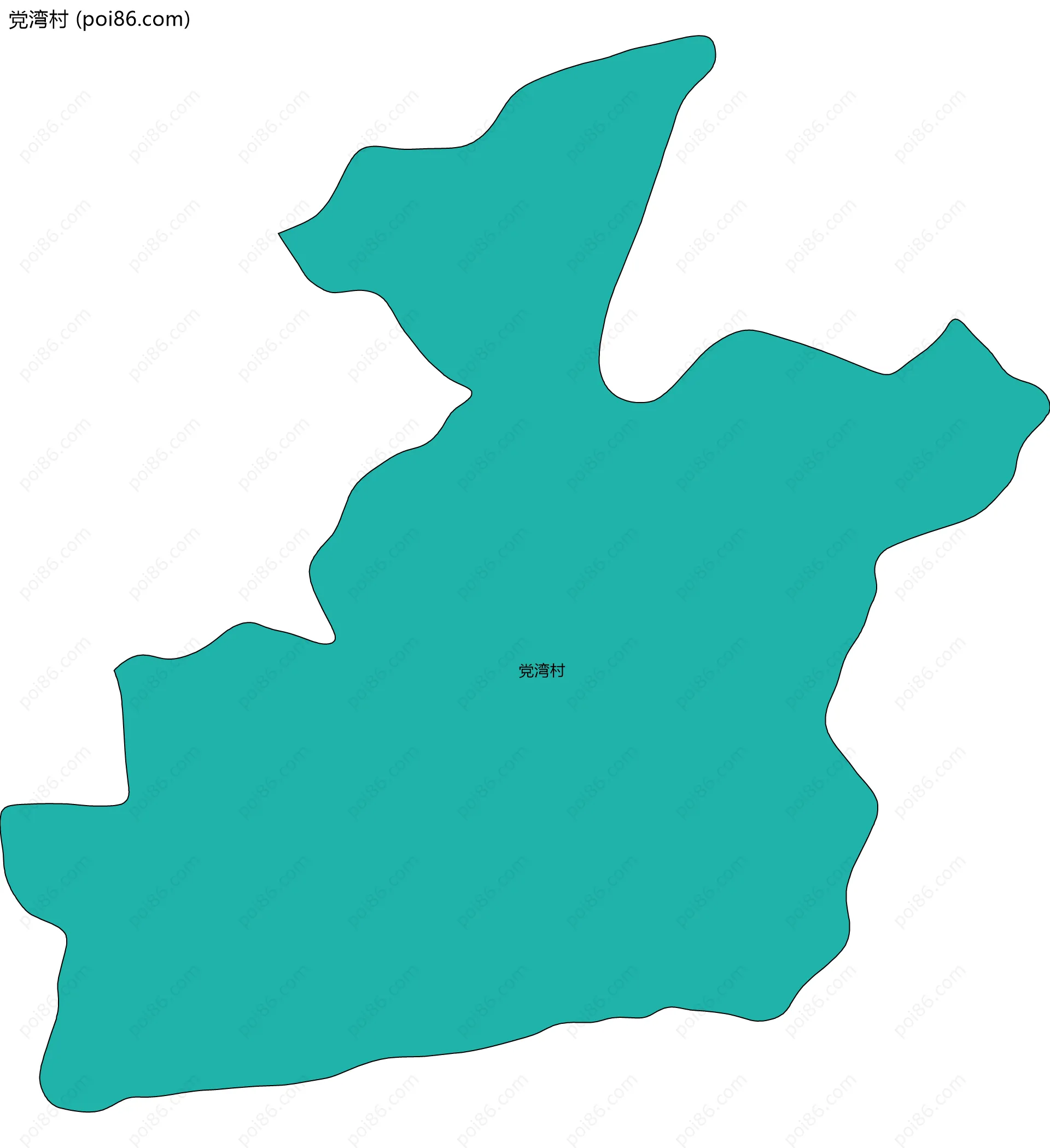 党湾村边界地图