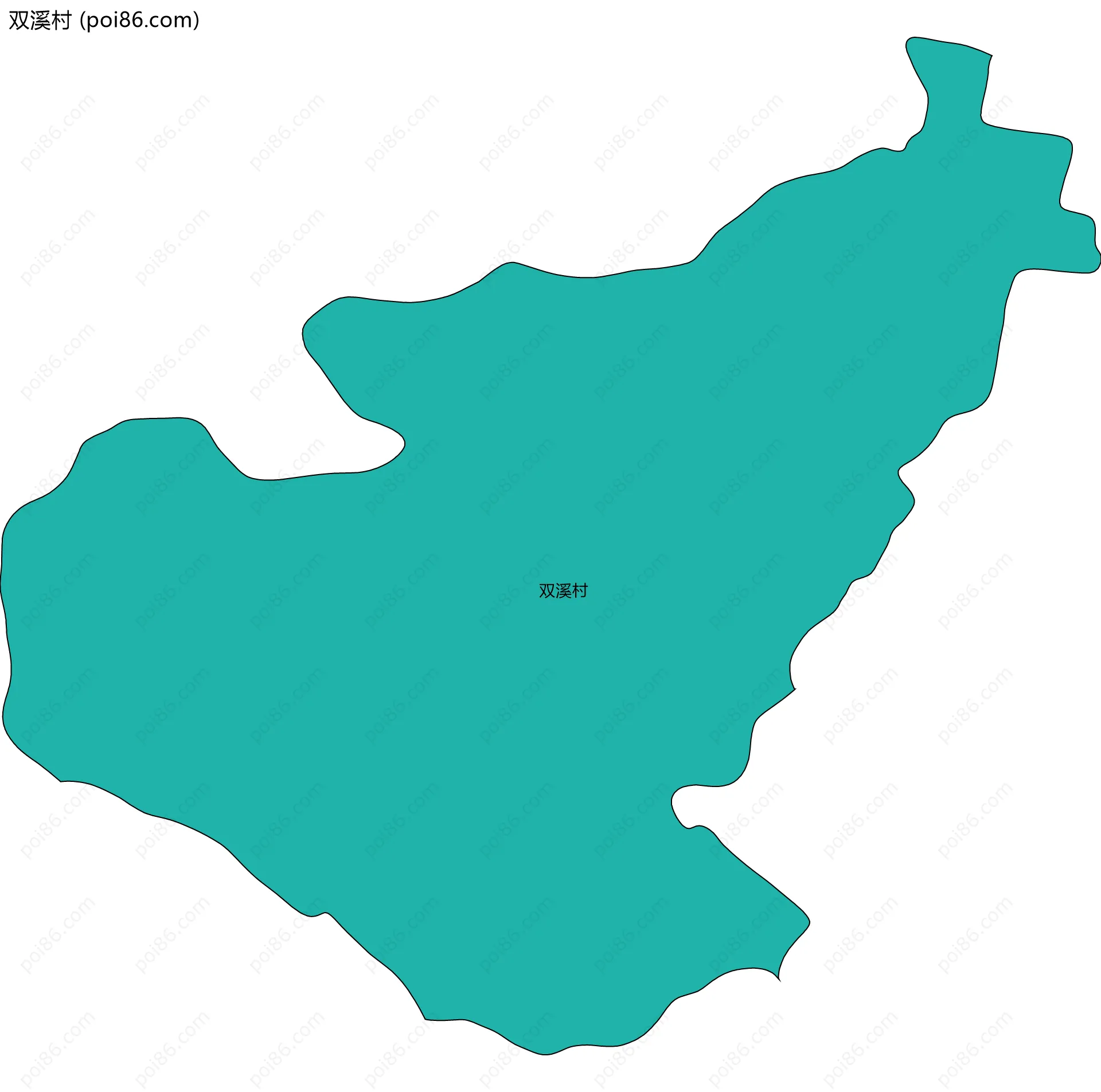 双溪村边界地图