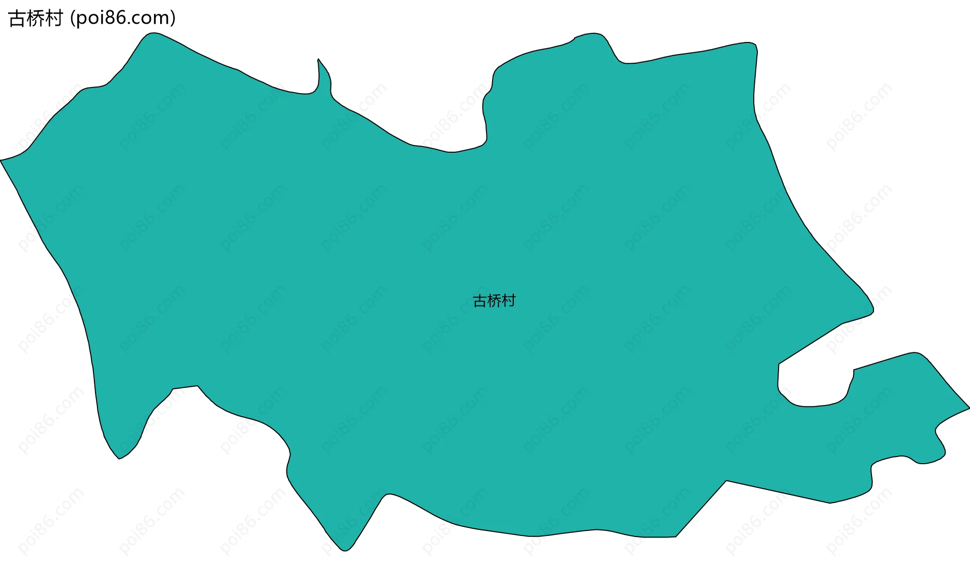 古桥村边界地图