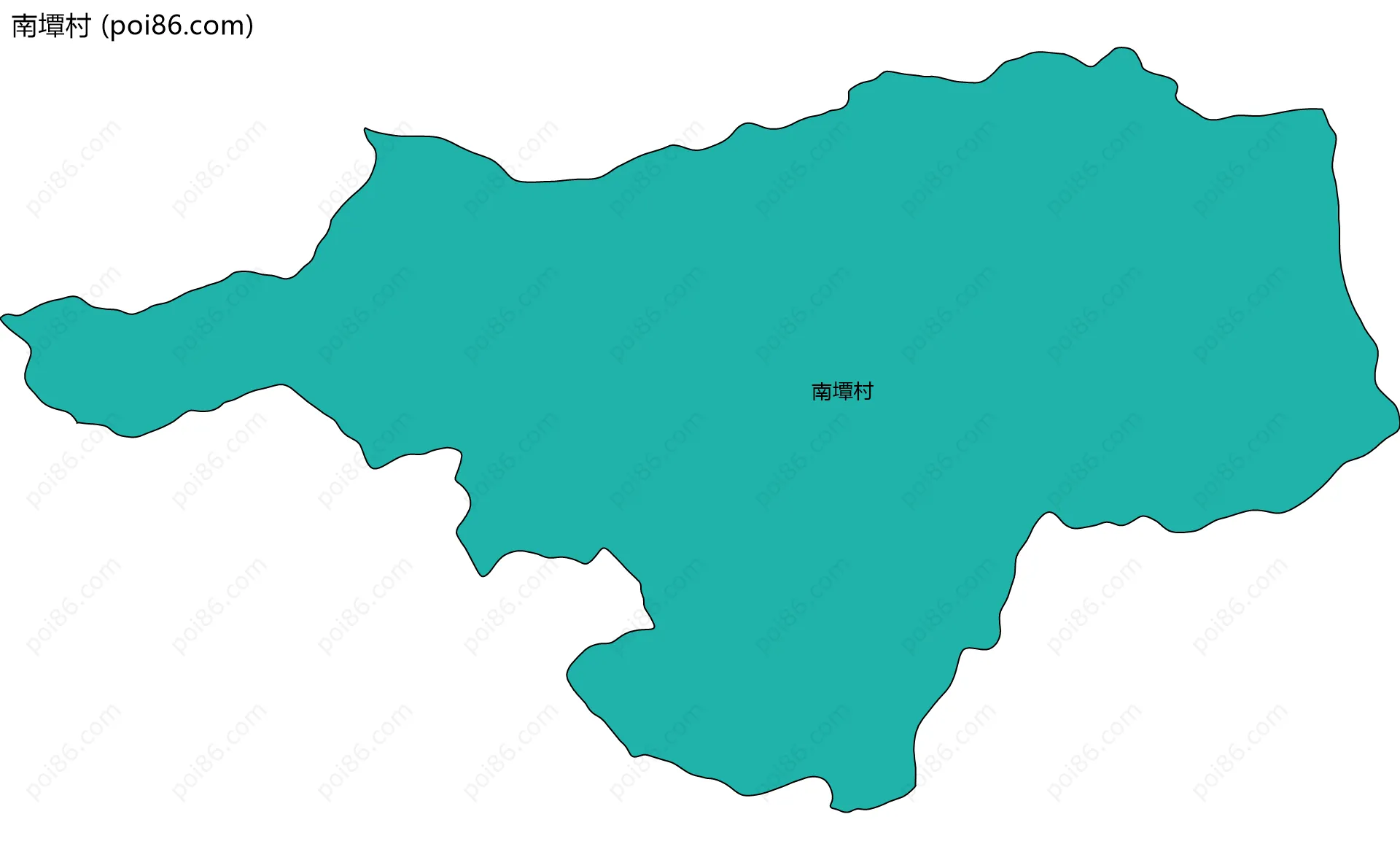 南墰村边界地图