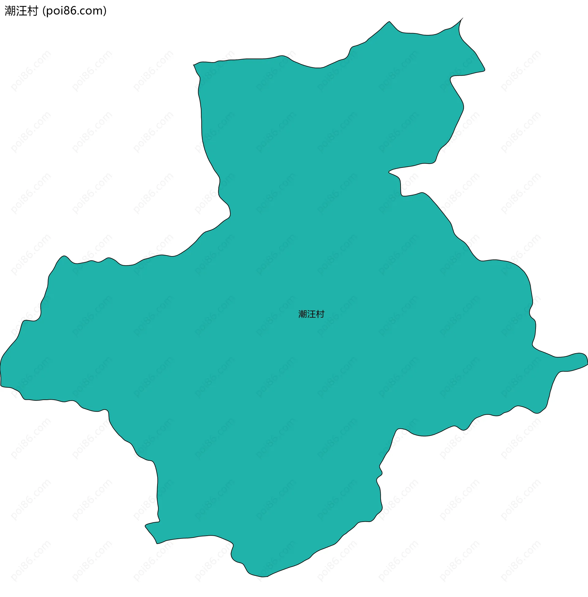 潮汪村边界地图