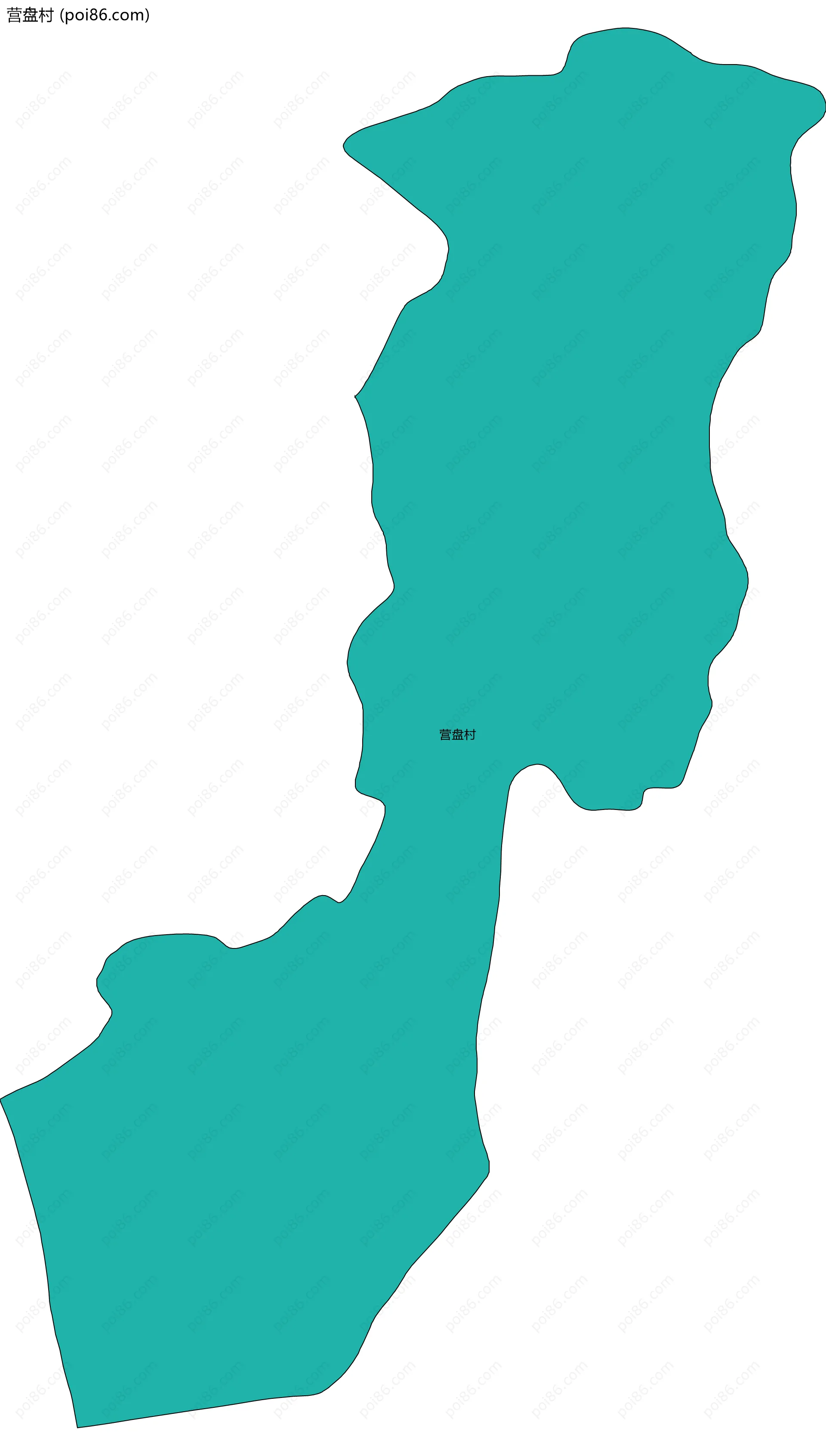 营盘村边界地图