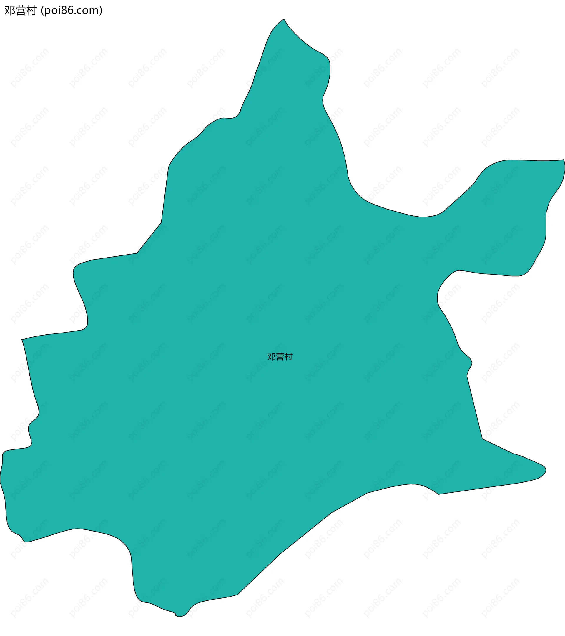 邓营村边界地图