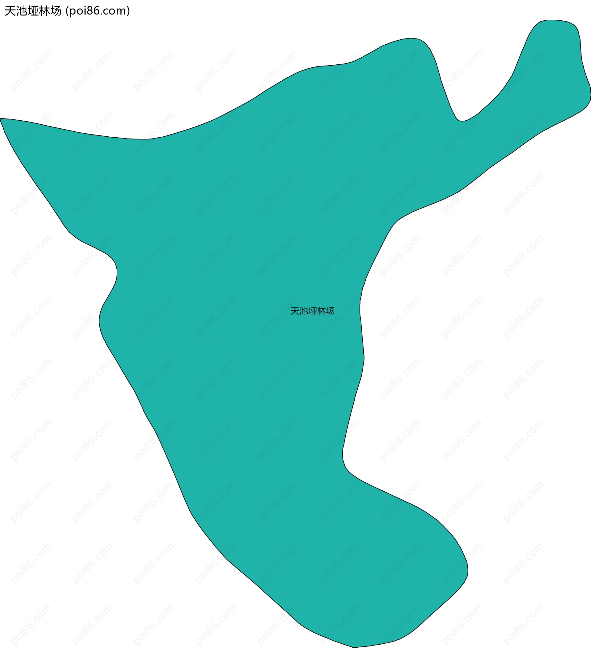 天池垭林场边界地图