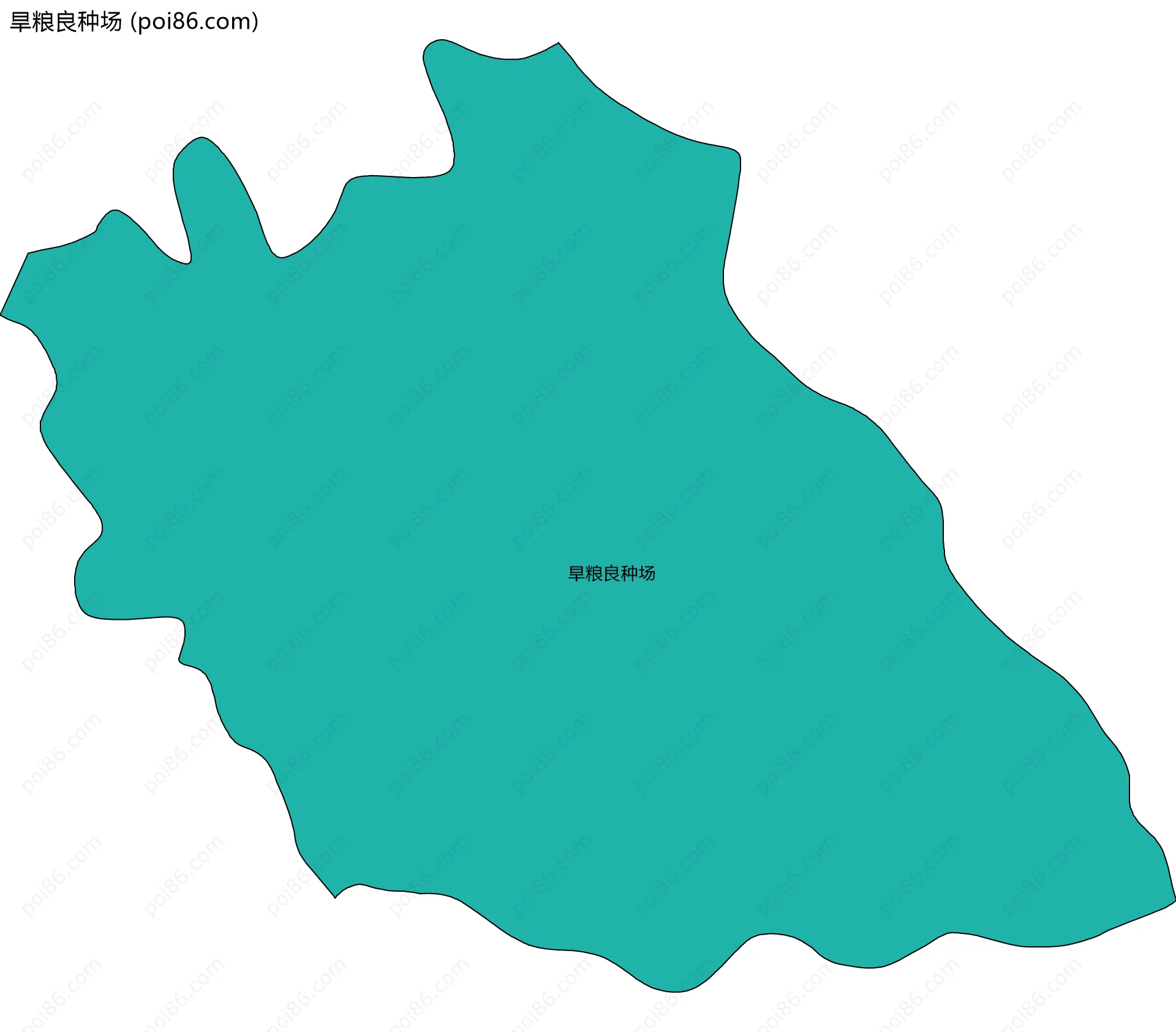 旱粮良种场边界地图