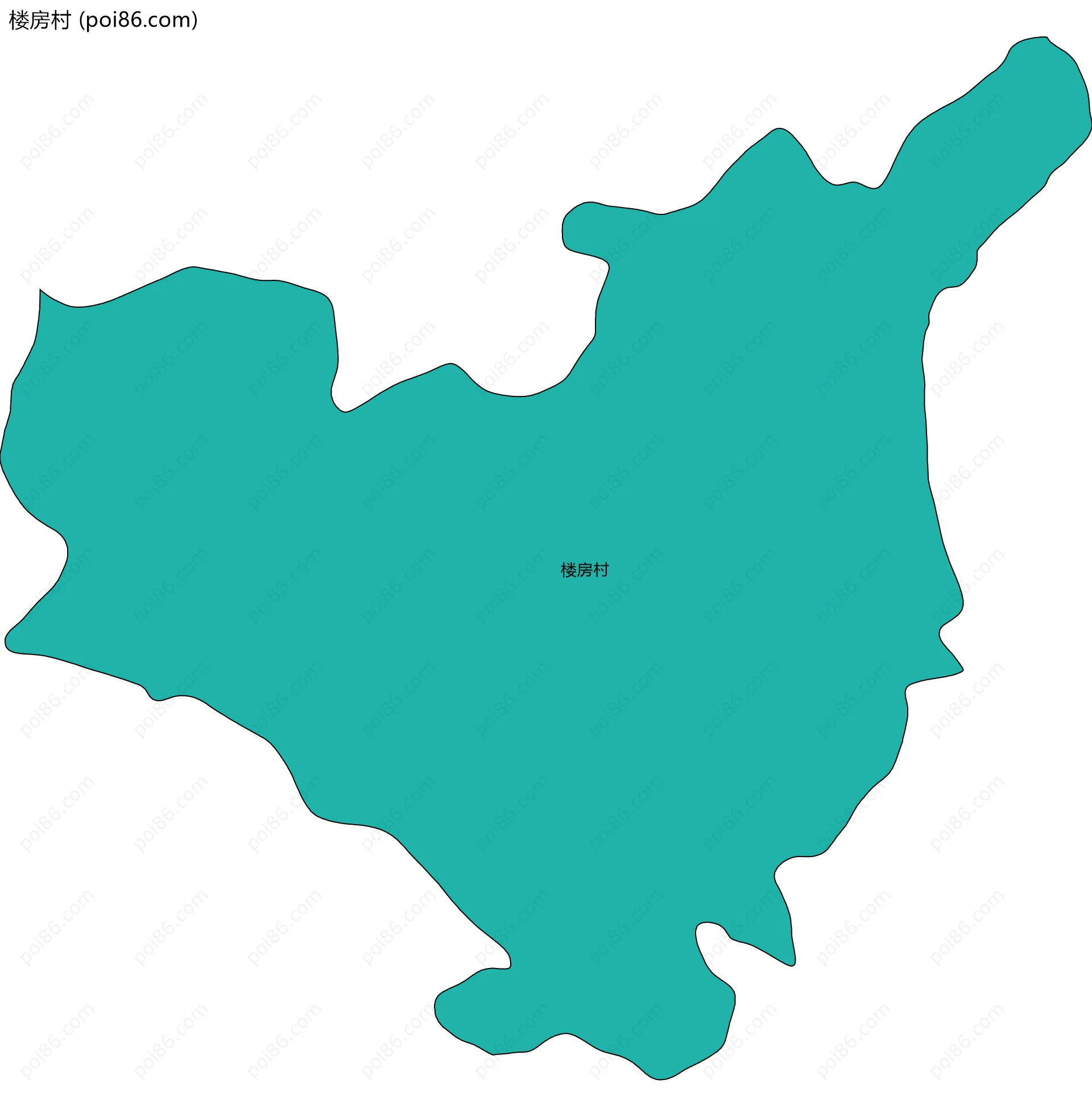 楼房村边界地图