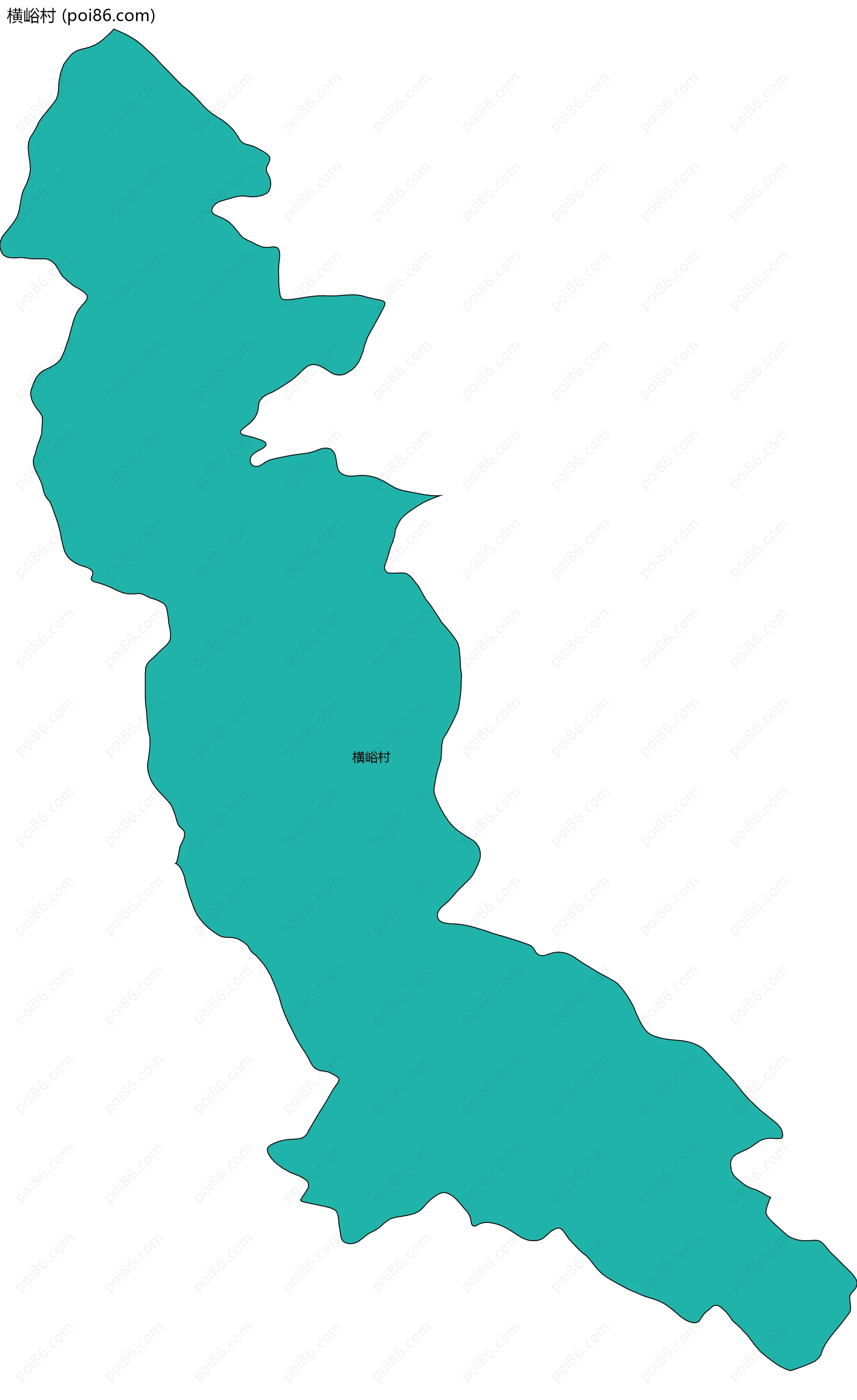 横峪村边界地图