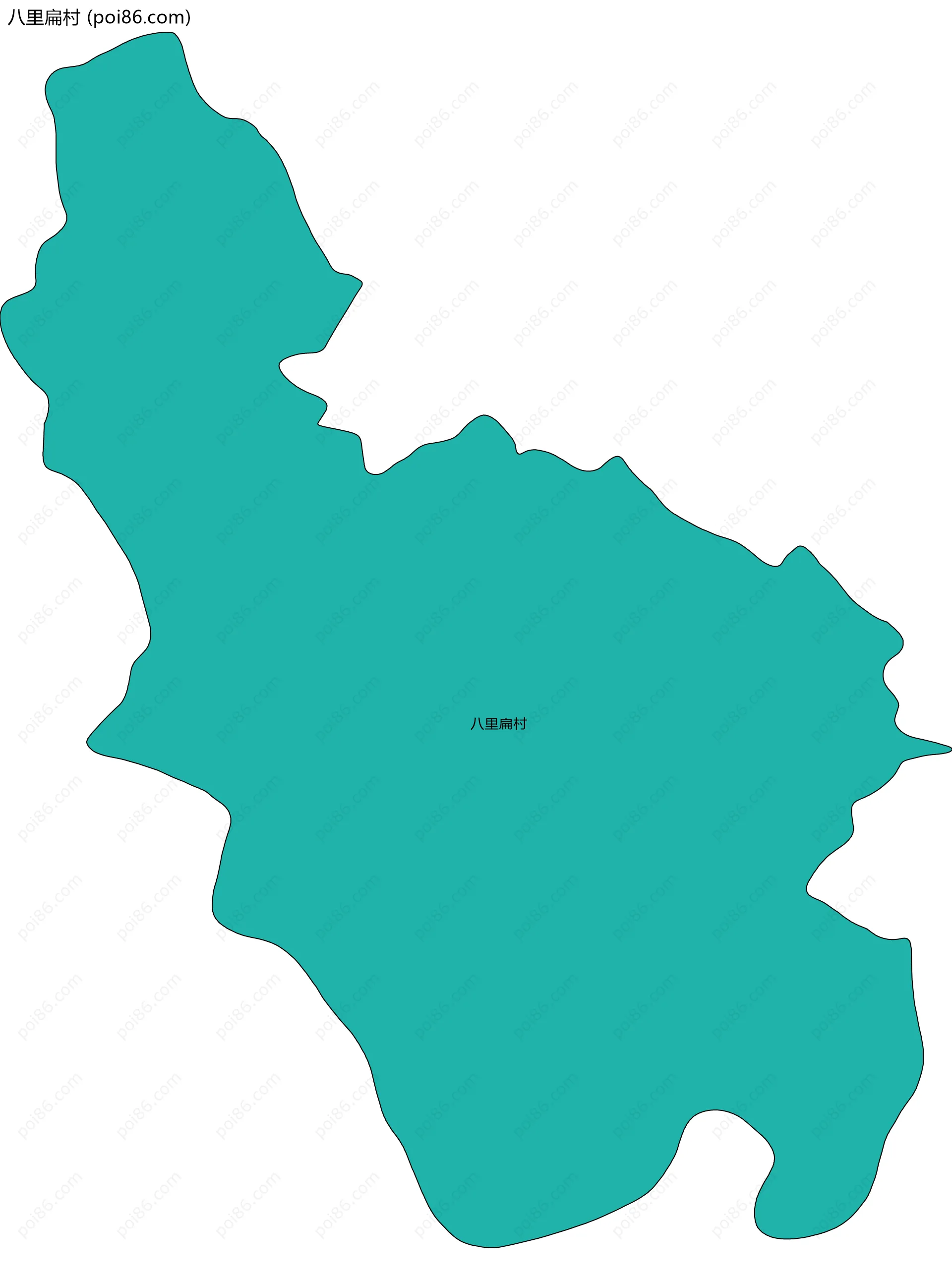 八里扁村边界地图