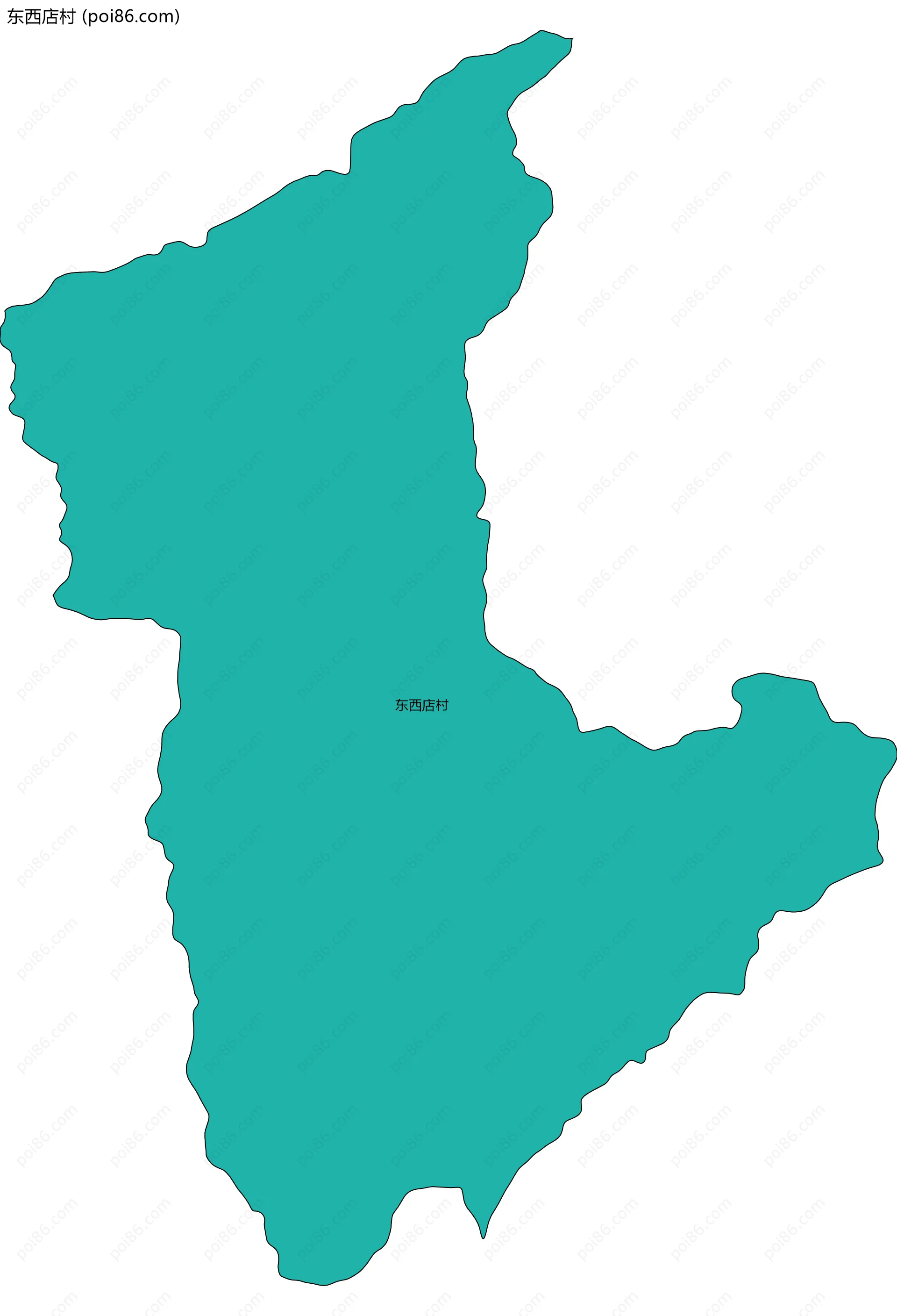 东西店村边界地图