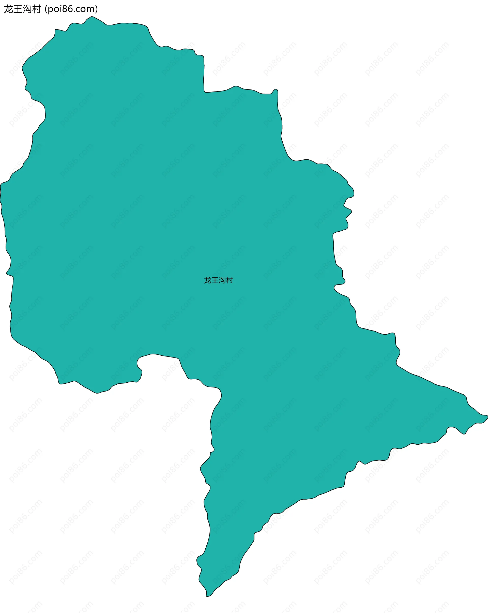 龙王沟村边界地图