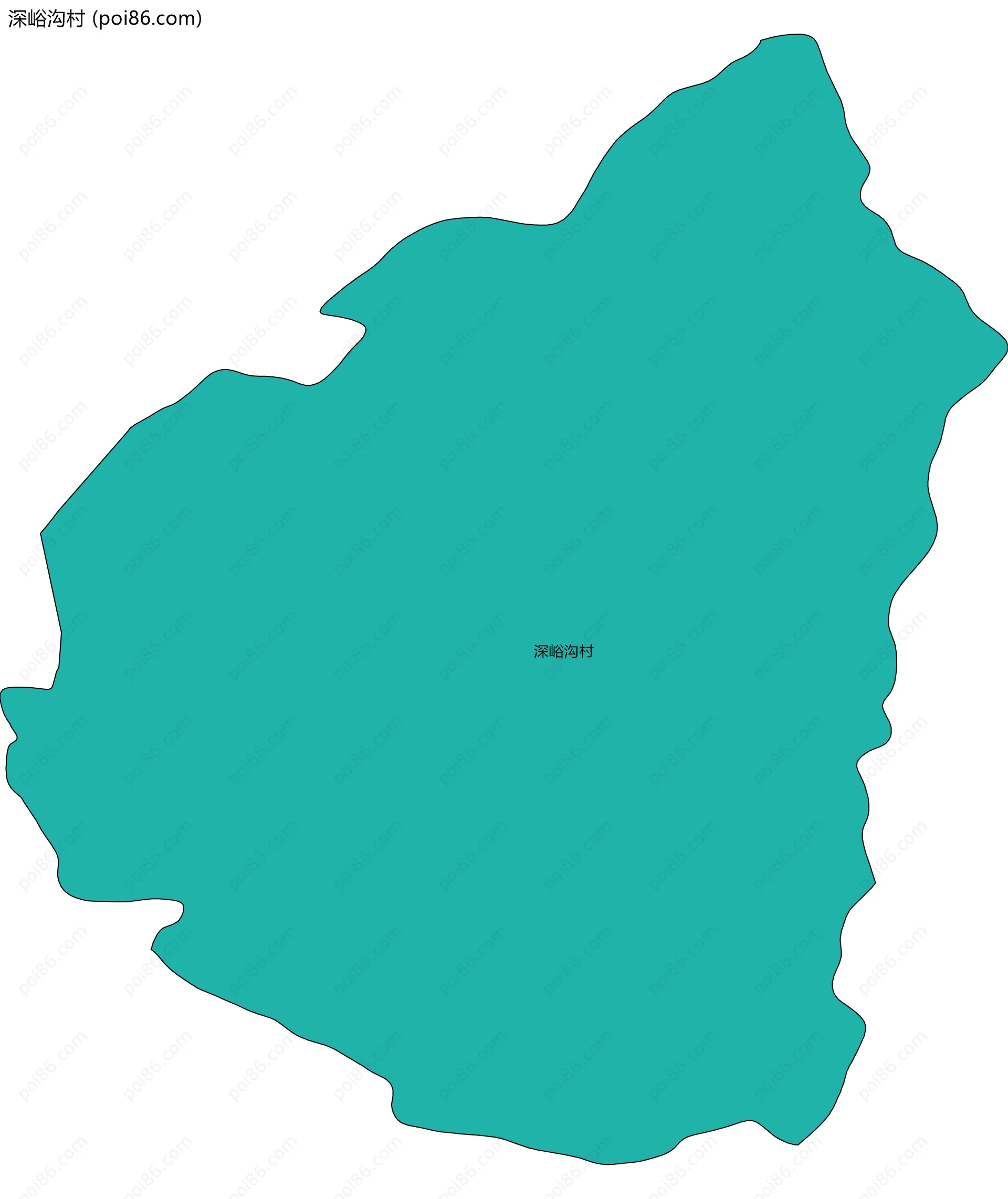 深峪沟村边界地图