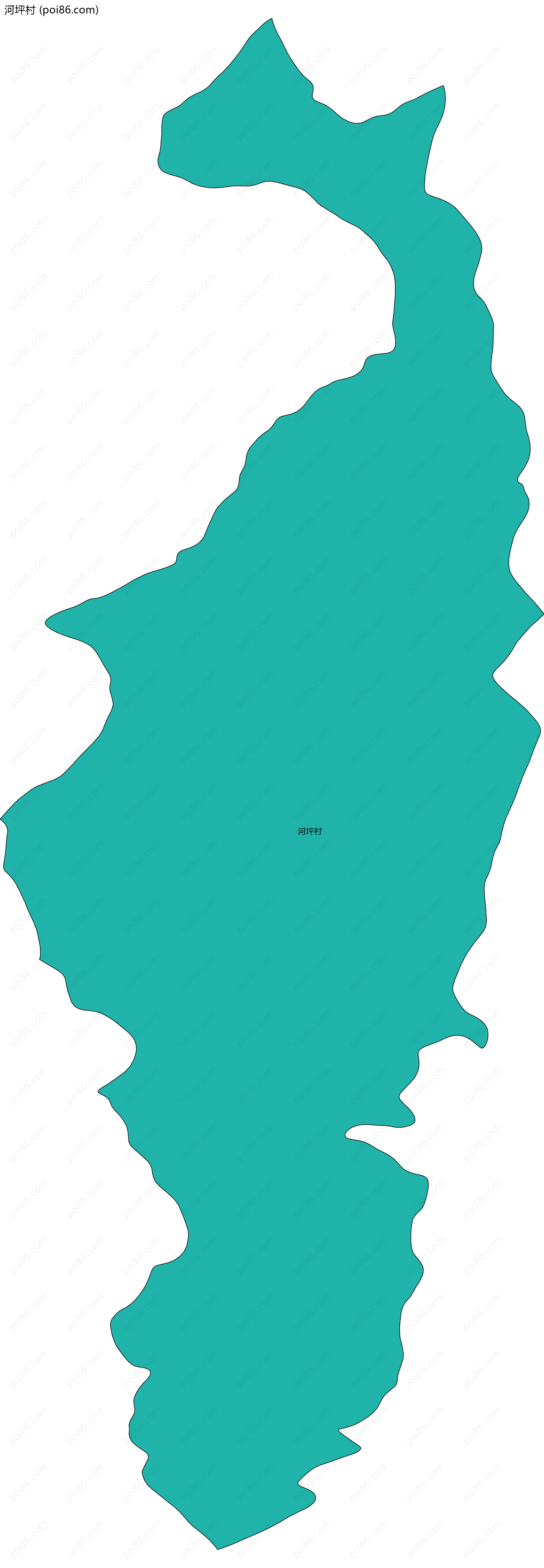 河坪村边界地图