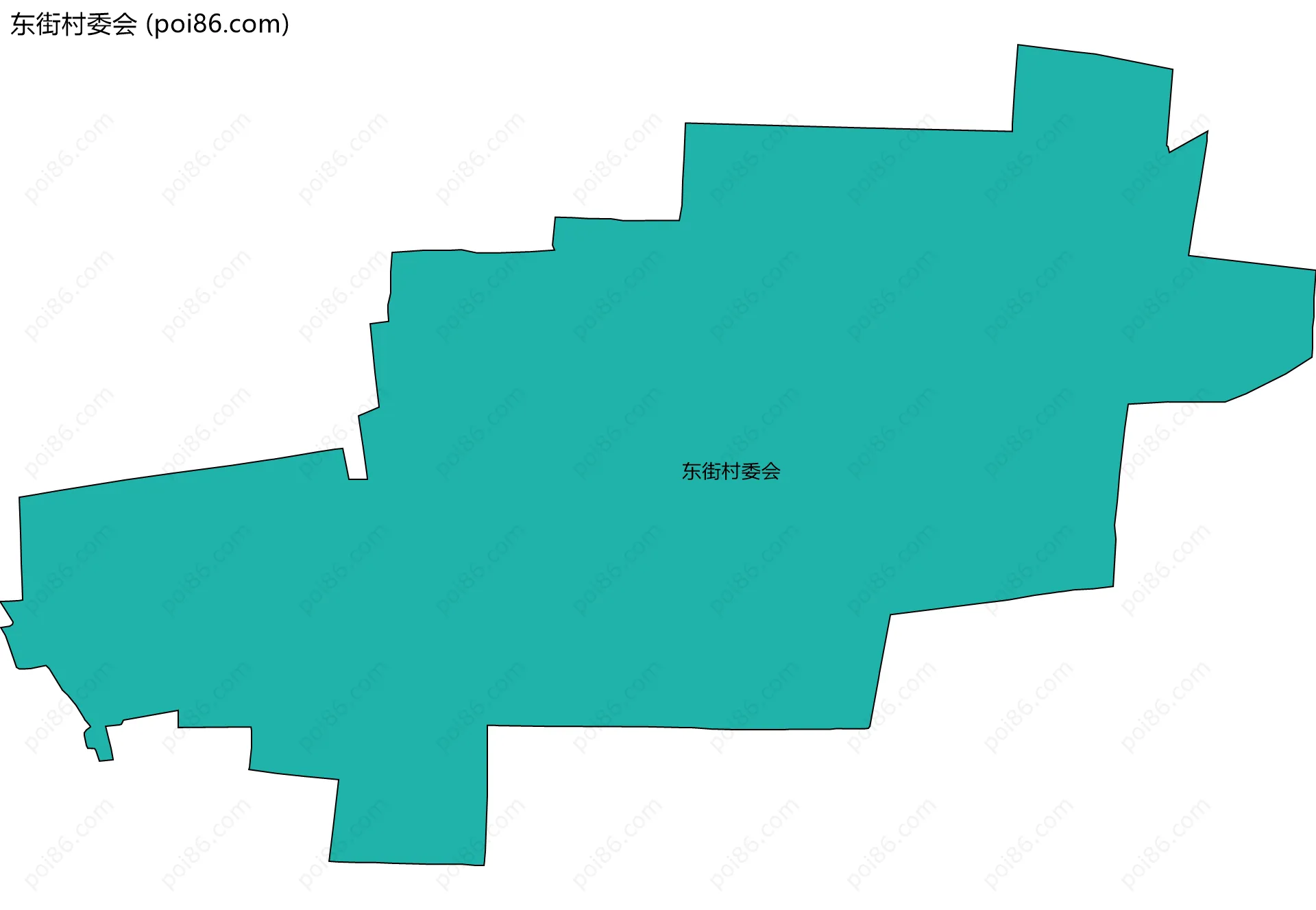 东街村委会边界地图