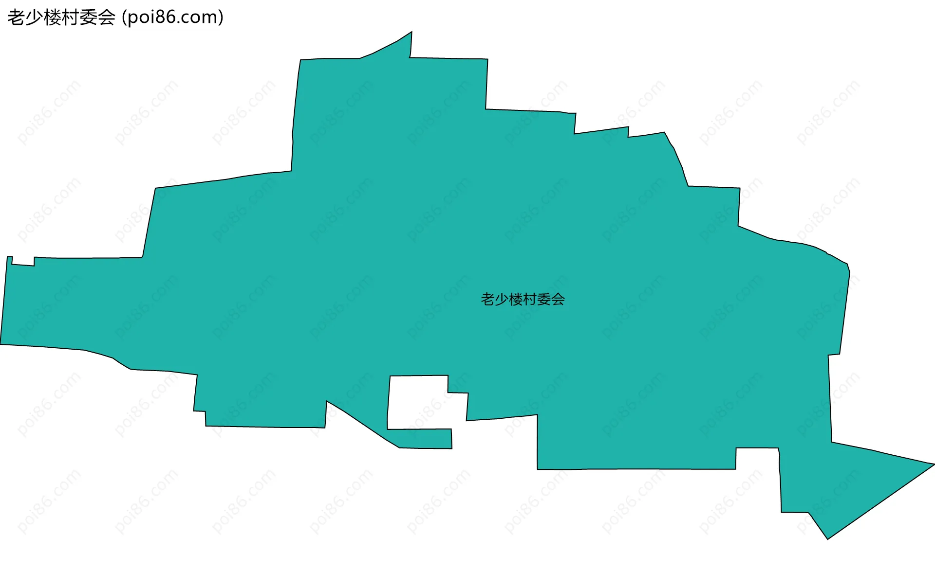老少楼村委会边界地图