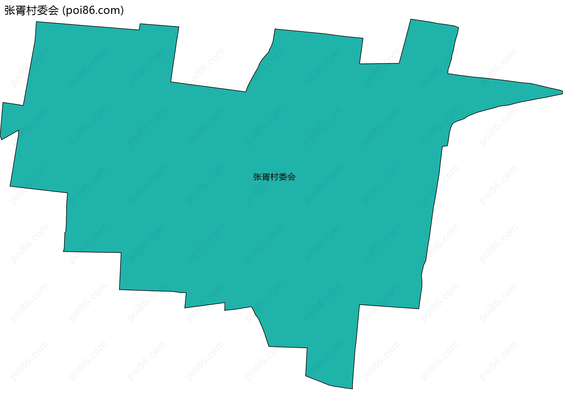 张胥村委会边界地图