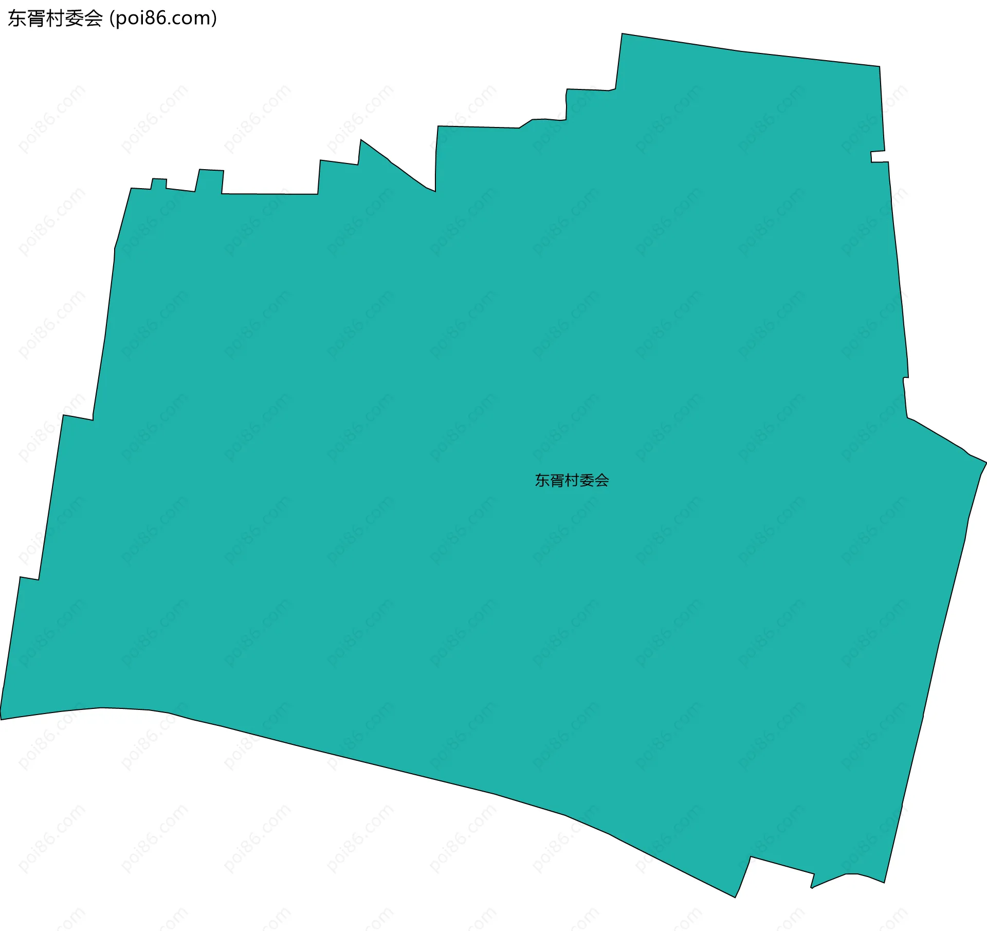东胥村委会边界地图