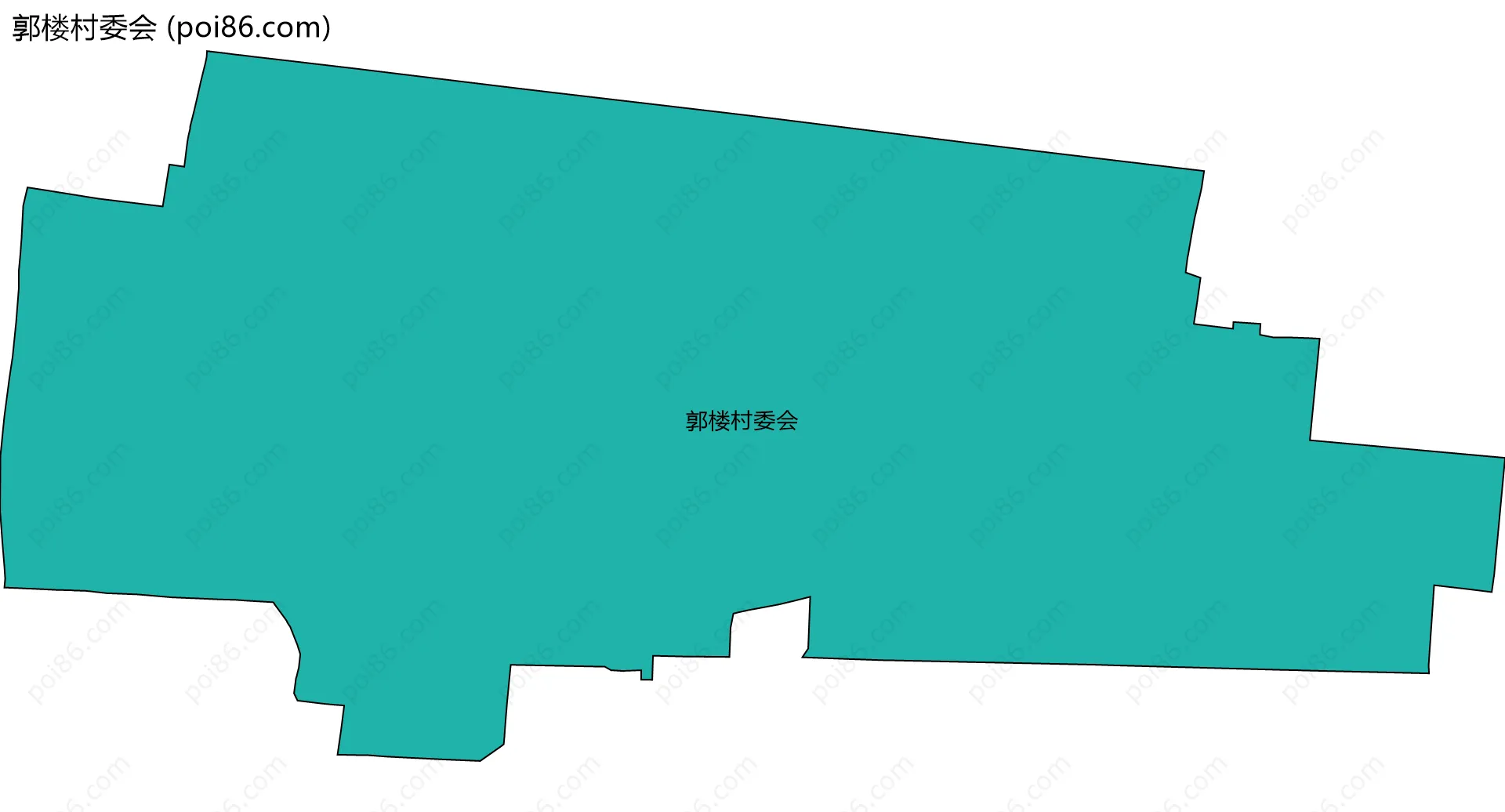 郭楼村委会边界地图