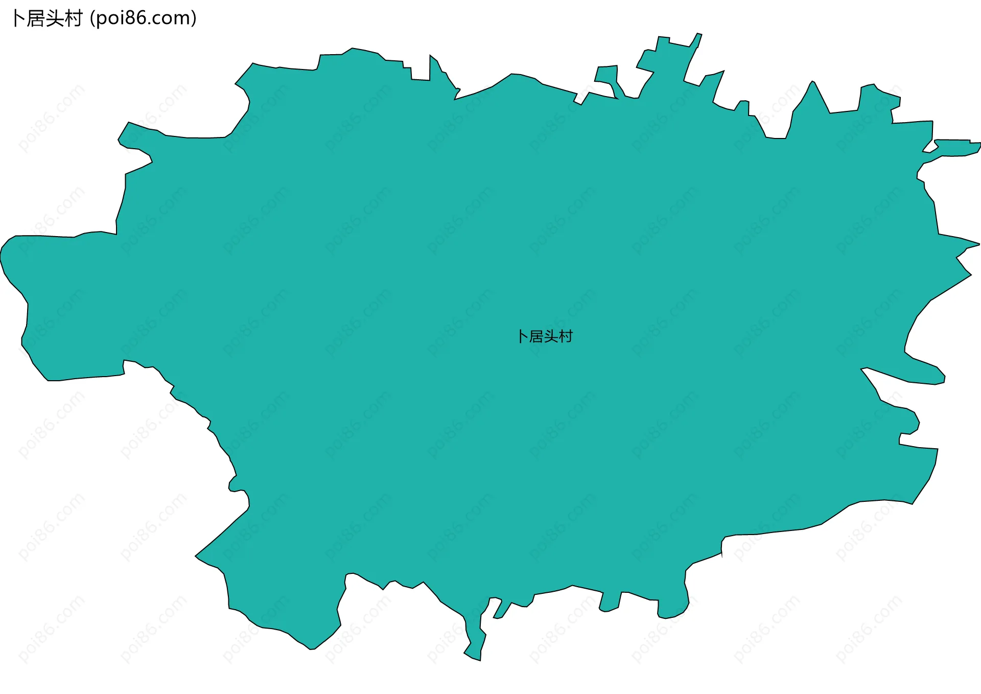 卜居头村边界地图