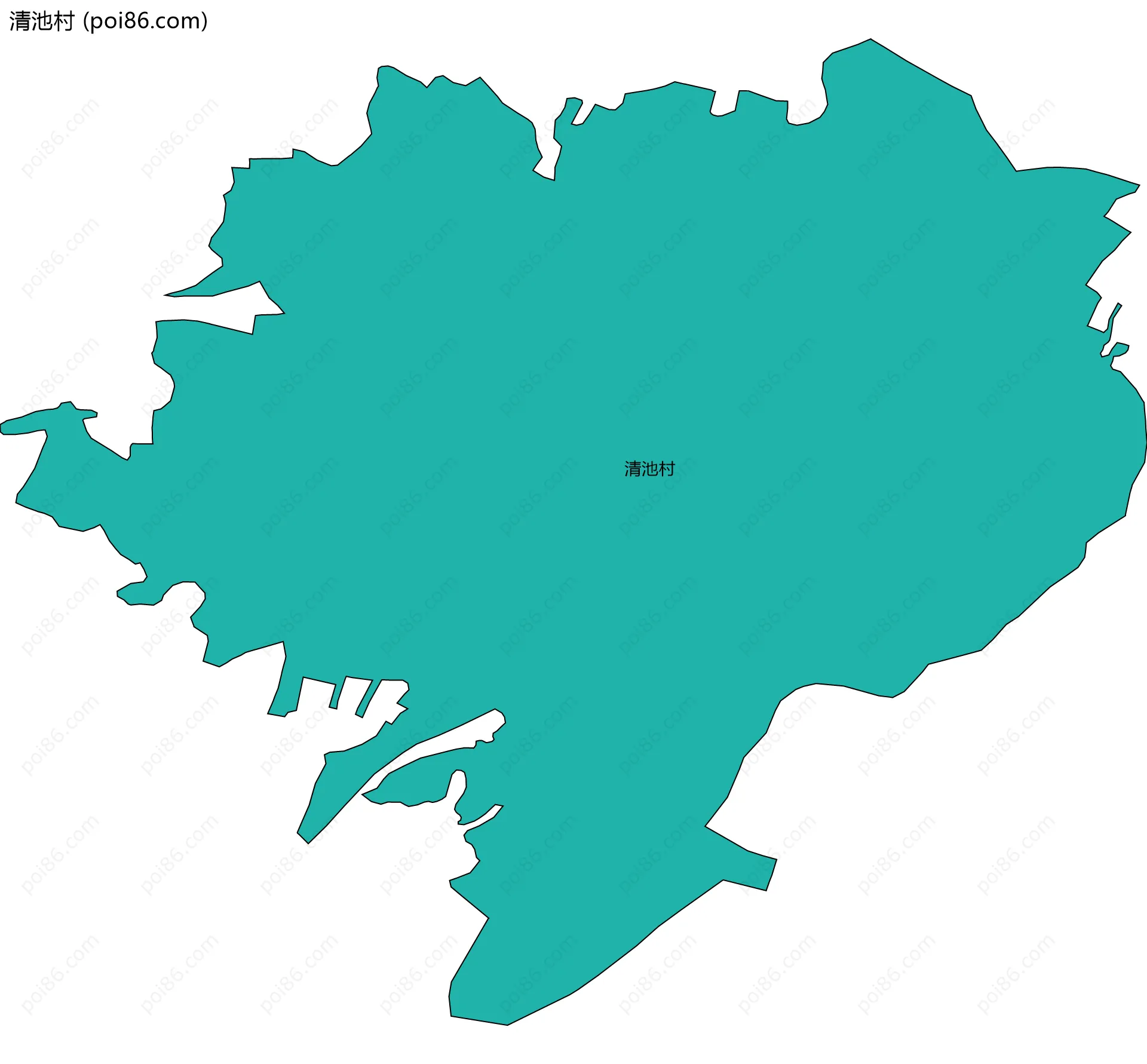 清池村边界地图