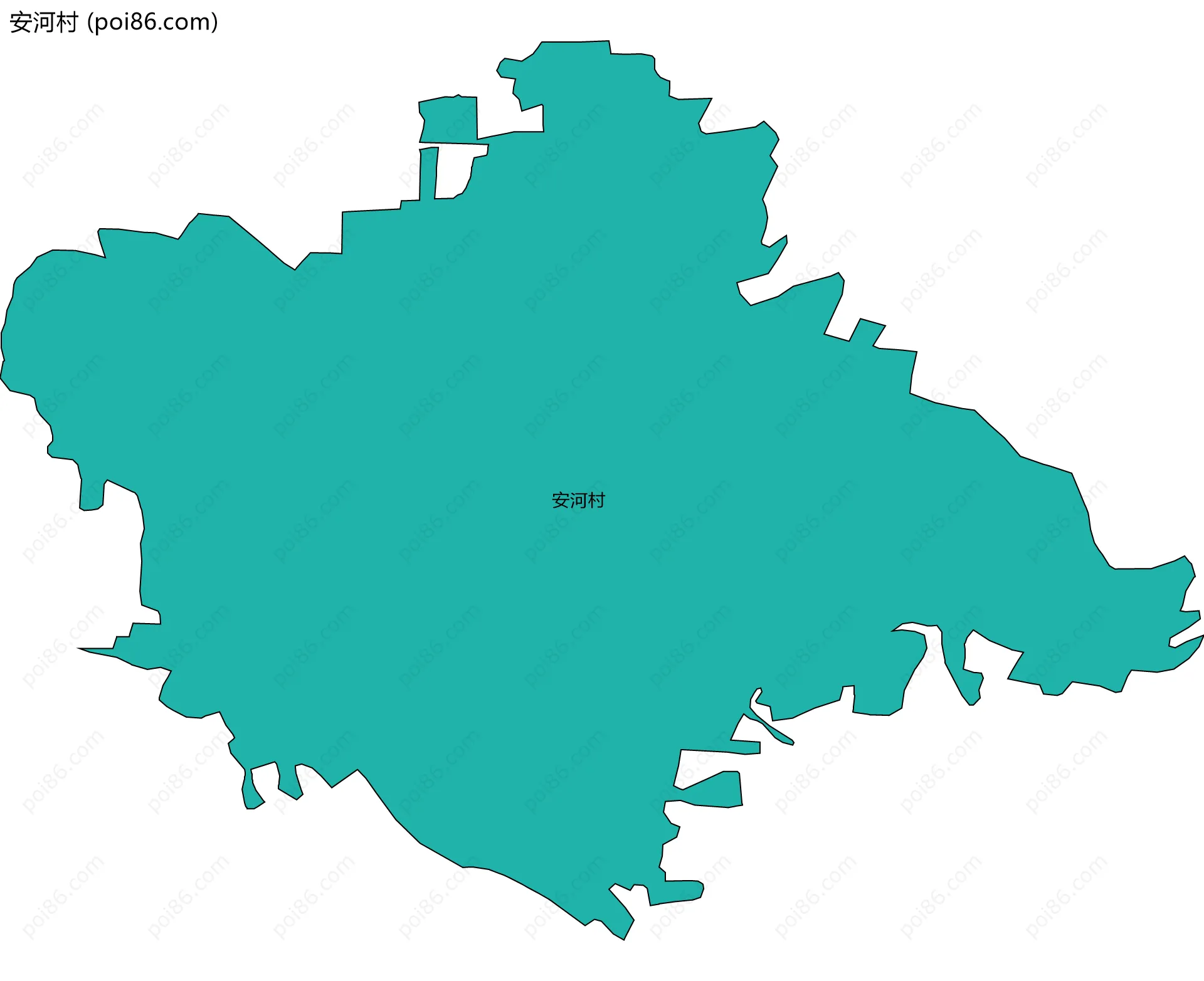 安河村边界地图