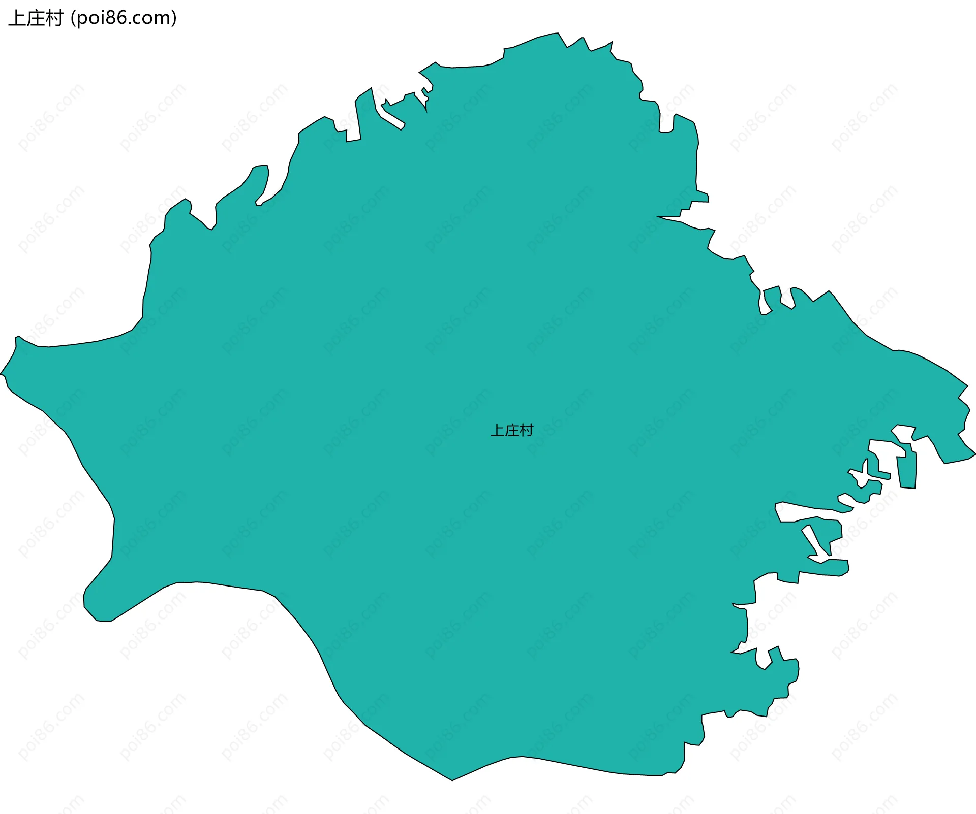 上庄村边界地图