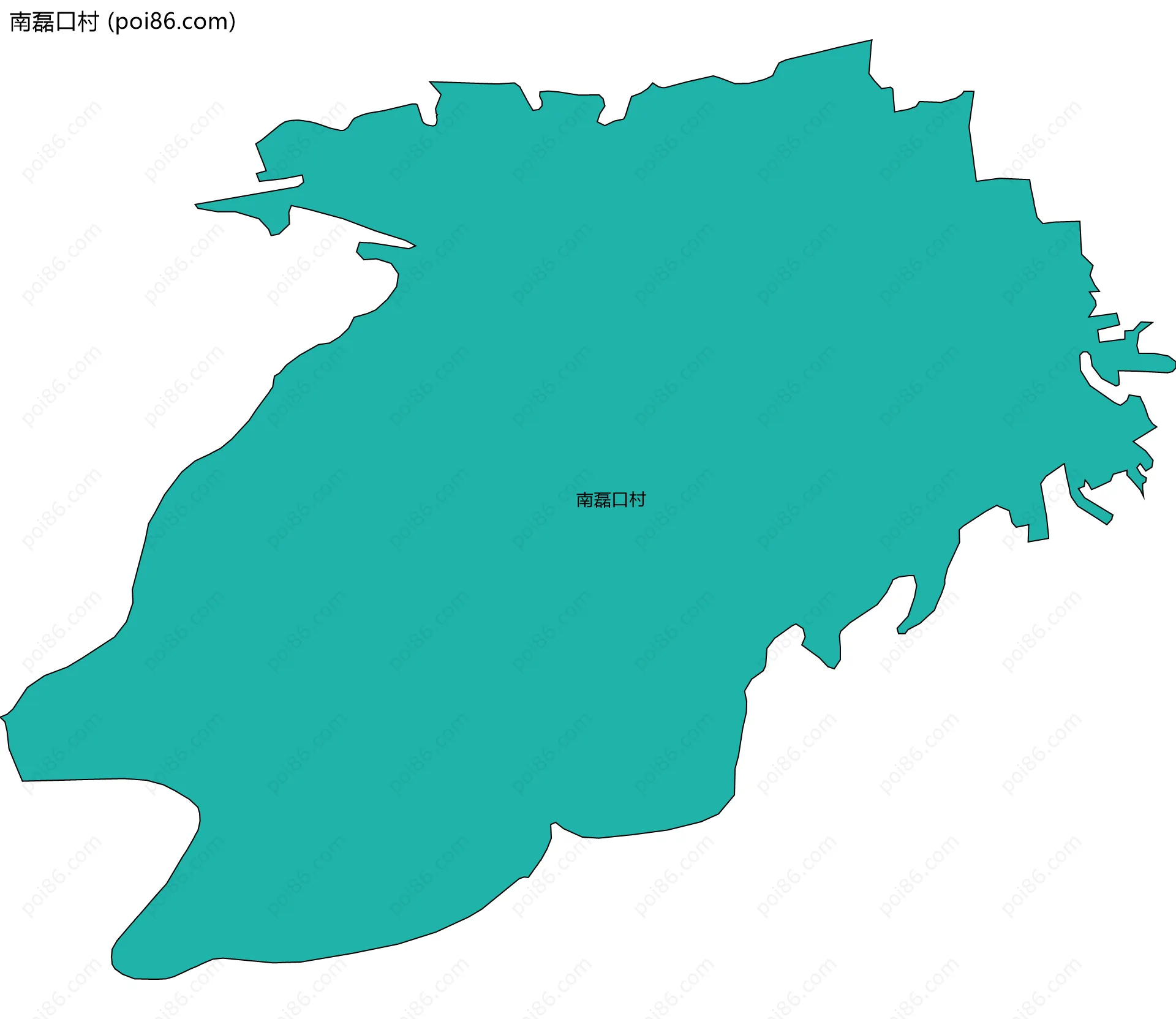 南磊口村边界地图