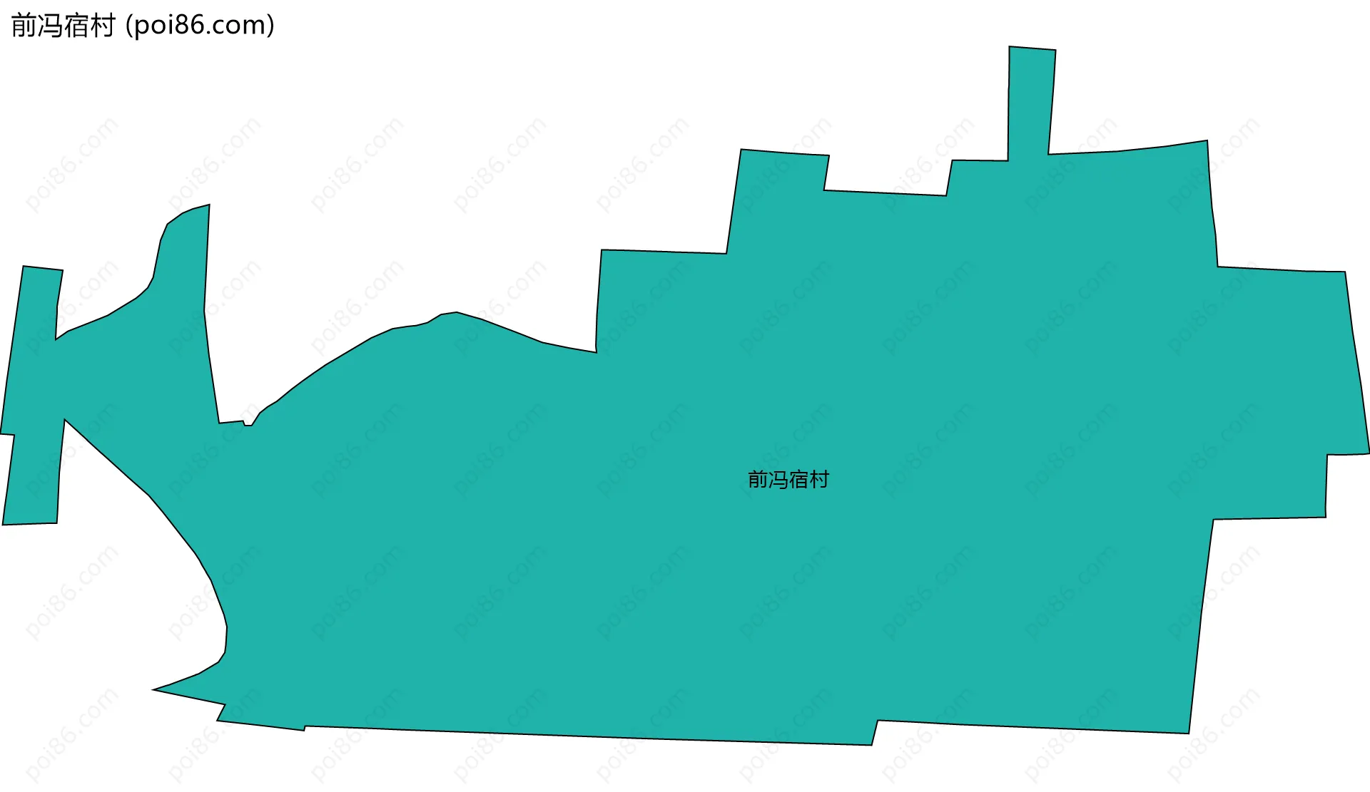 前冯宿村边界地图