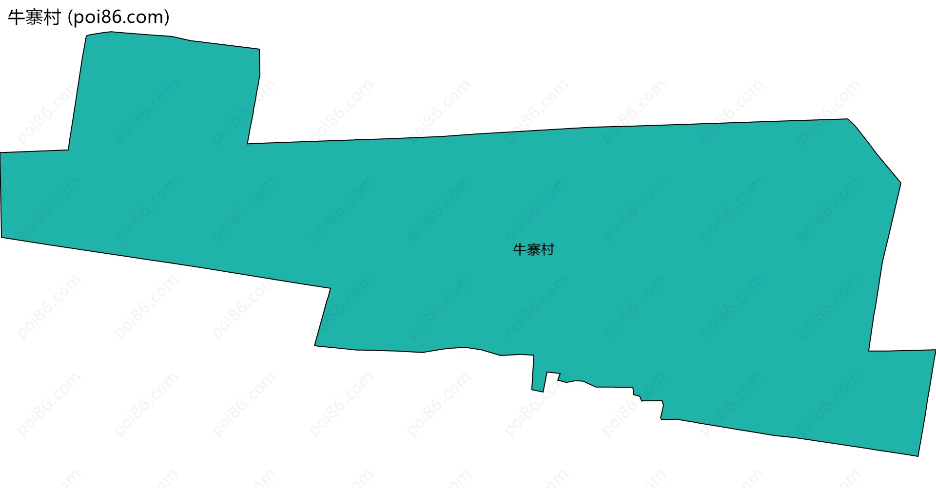 牛寨村边界地图