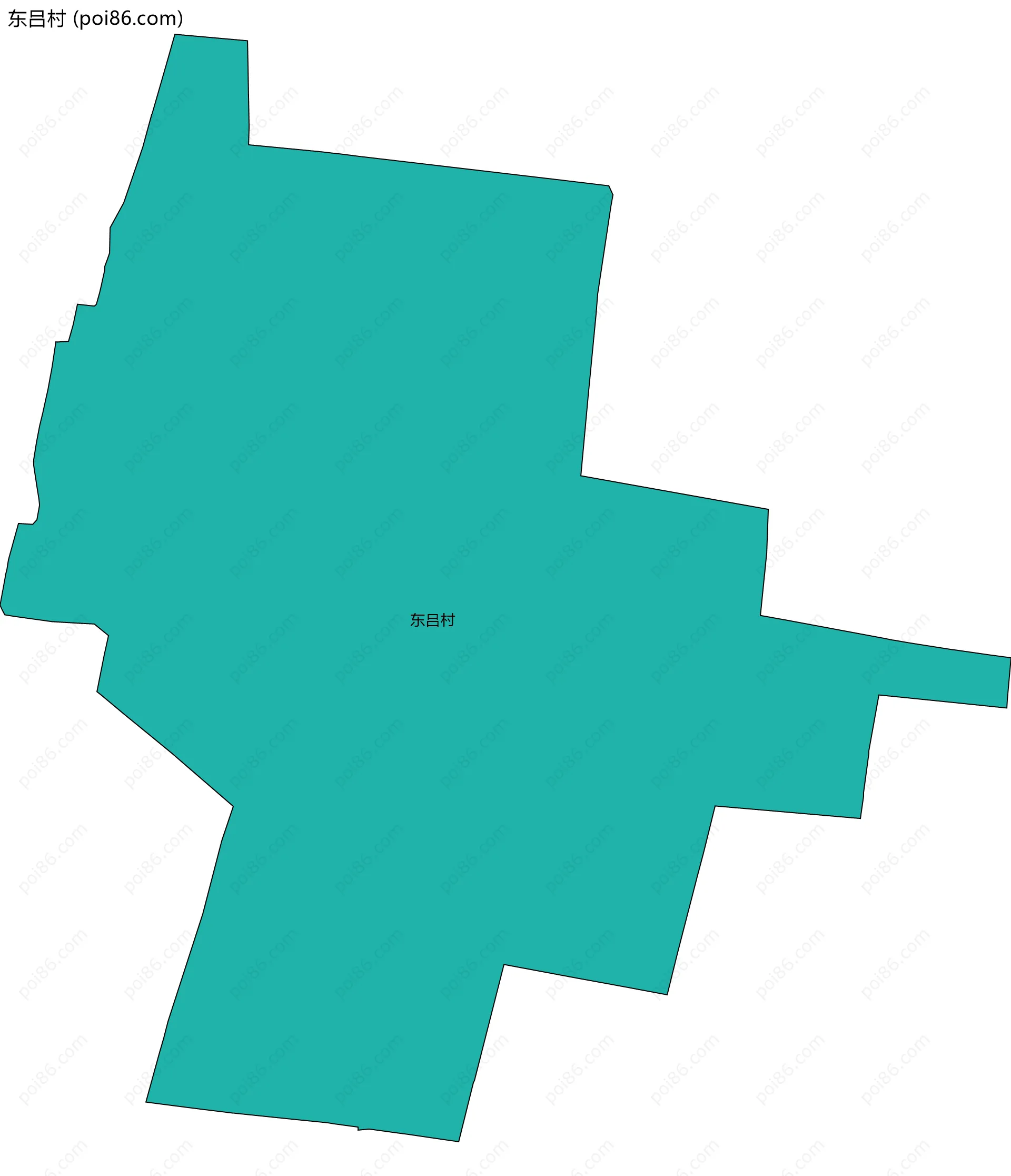 东吕村边界地图