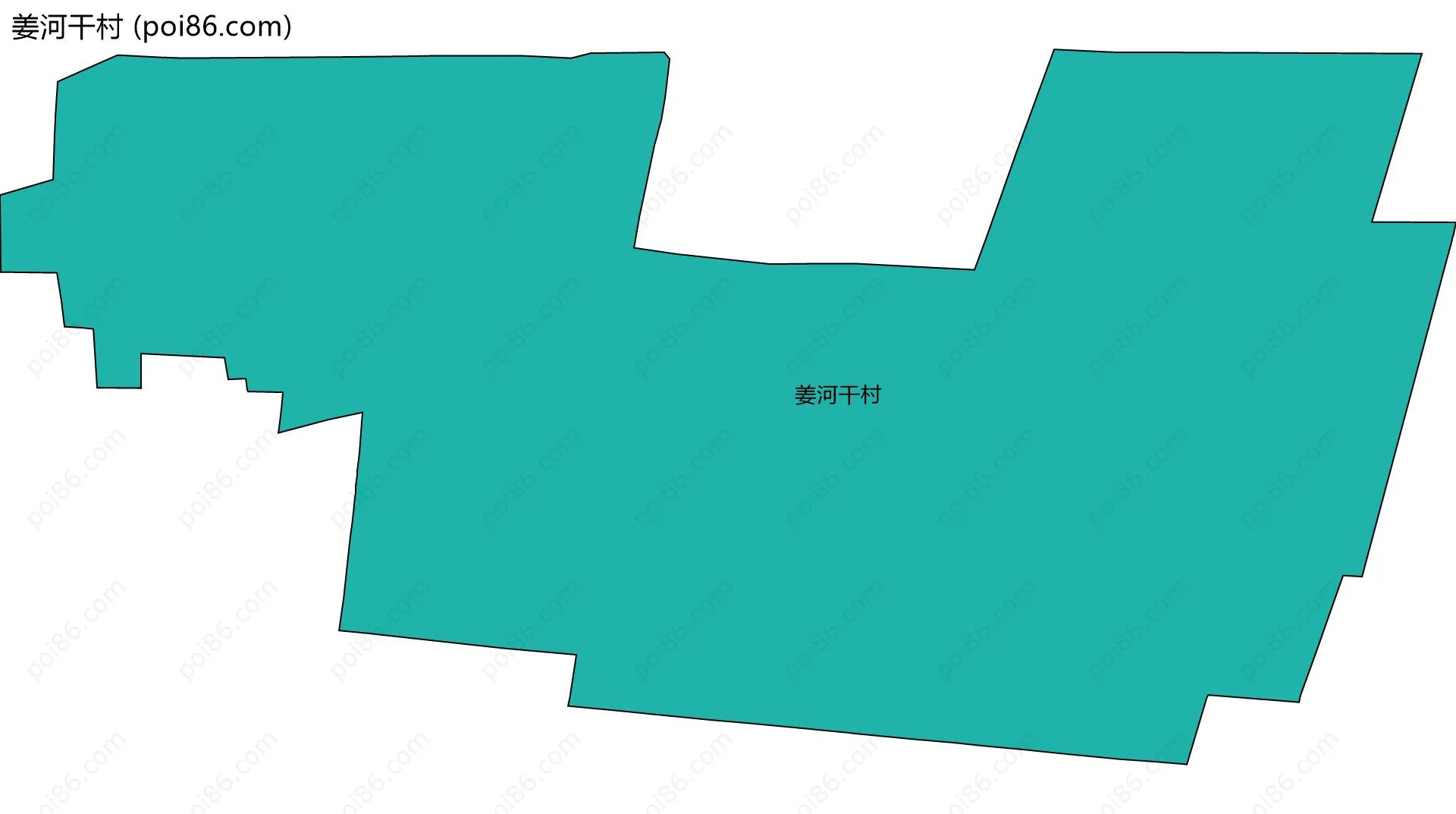 姜河干村边界地图