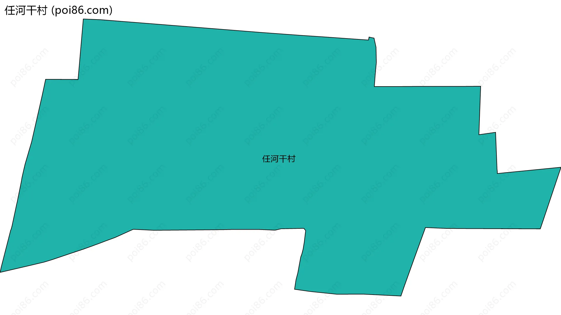 任河干村边界地图