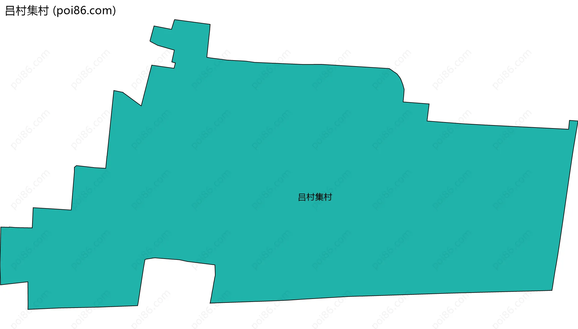 吕村集村边界地图