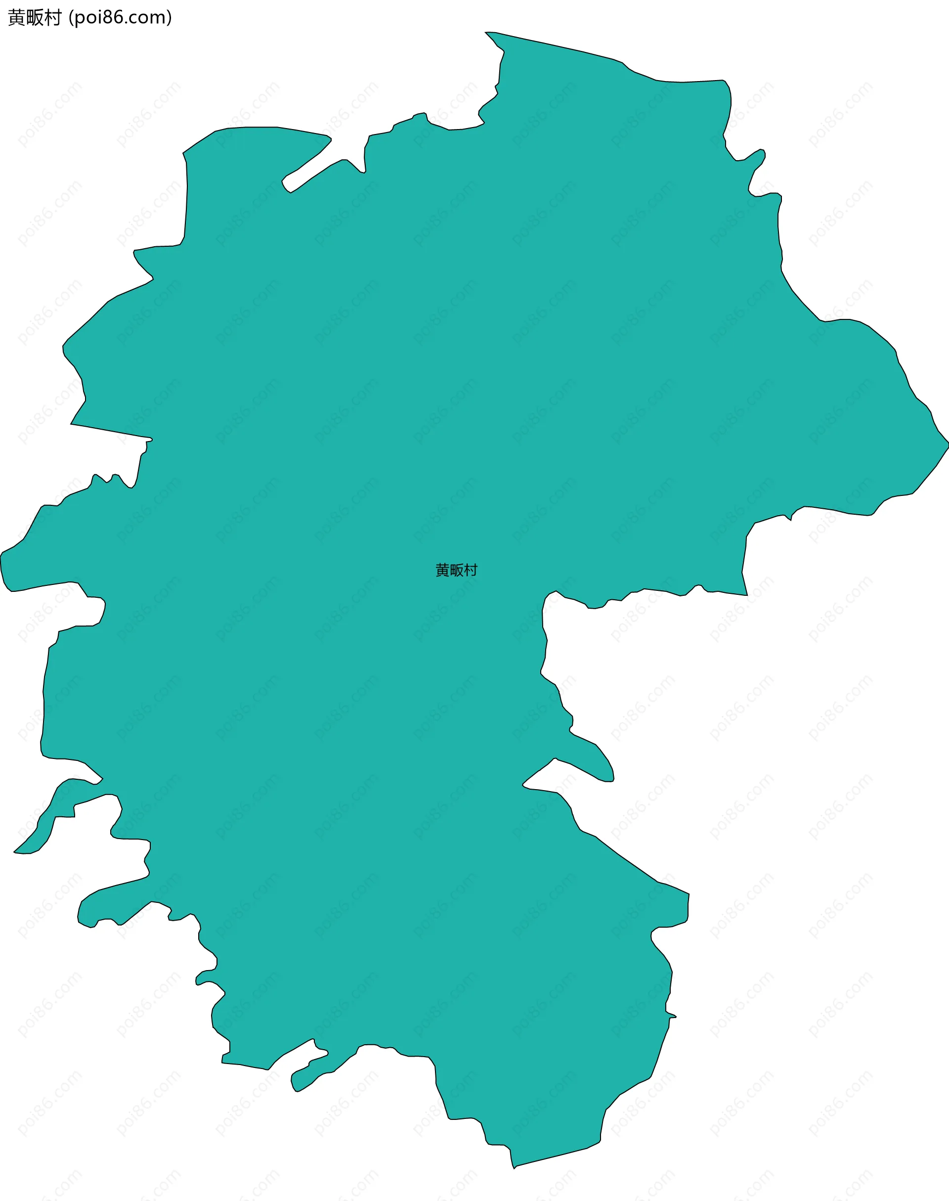黄畈村边界地图