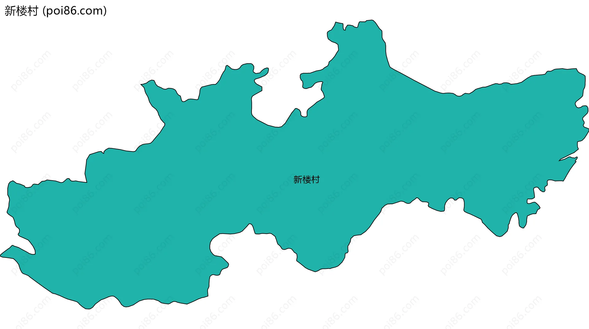 新楼村边界地图