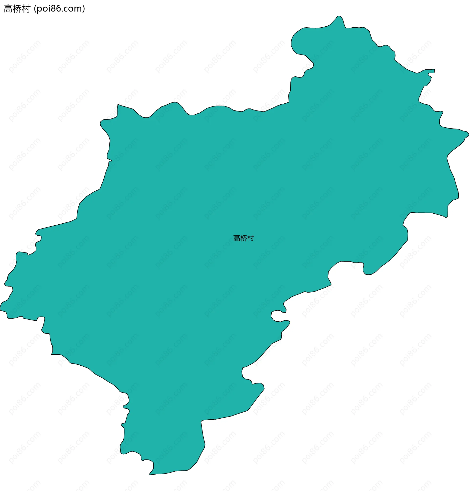 高桥村边界地图
