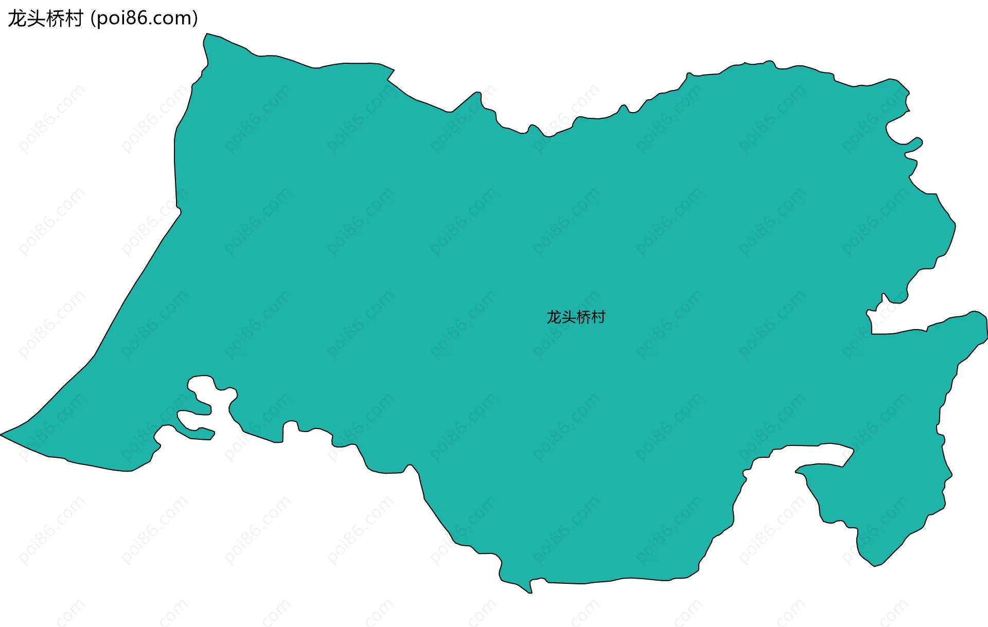 龙头桥村边界地图
