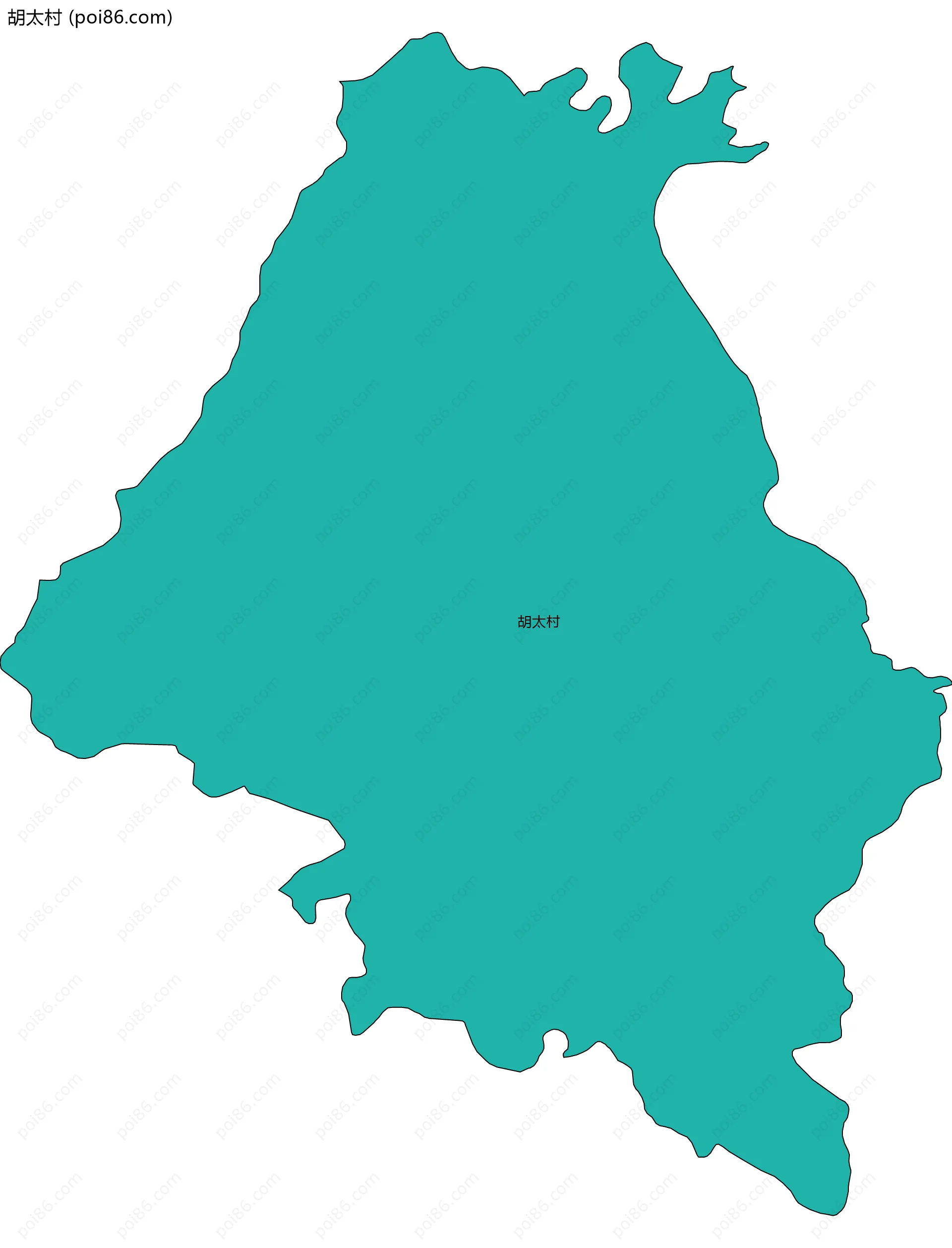 胡太村边界地图